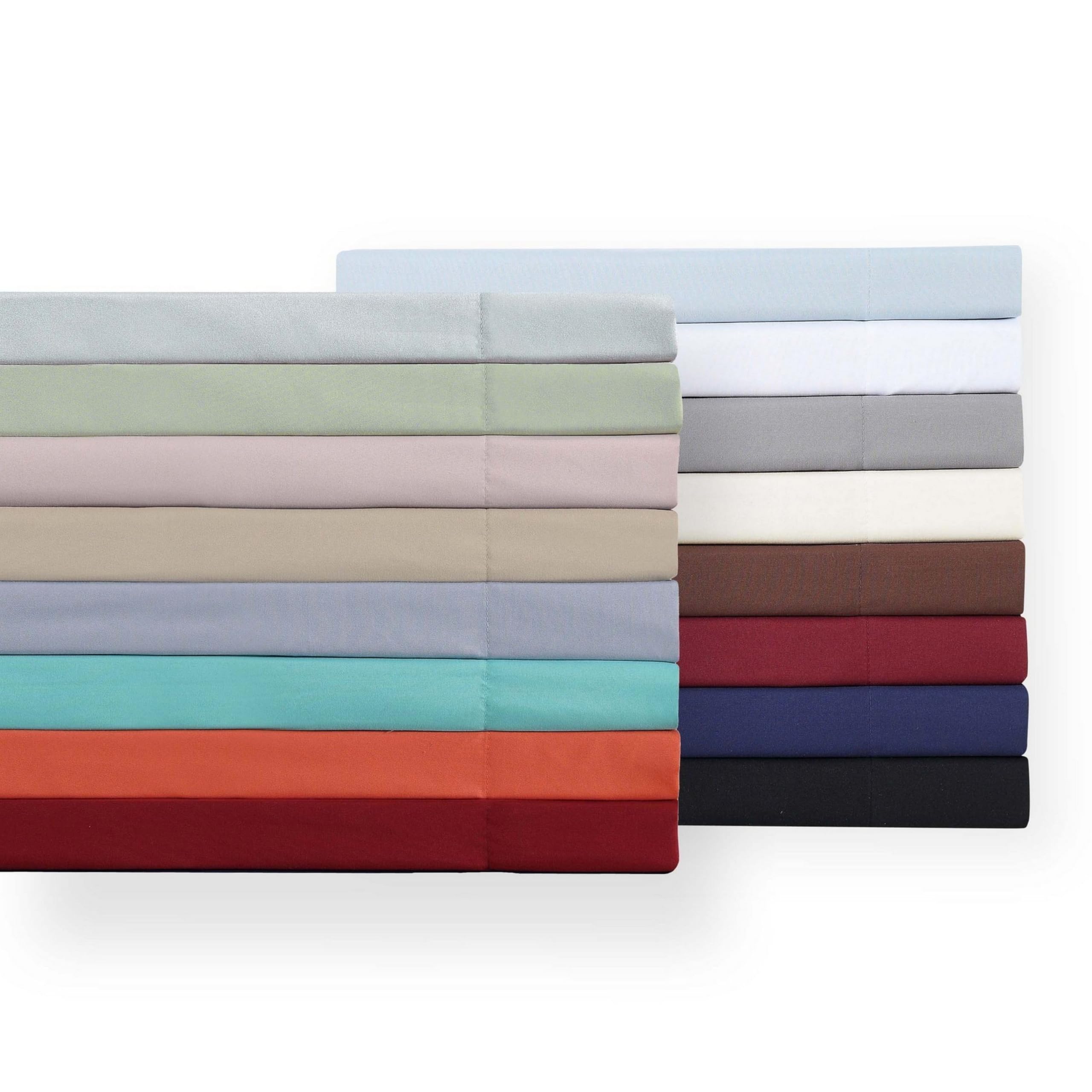 TRULY SOFT Set di lenzuola per letto queen size, 4 pezzi, colore verde