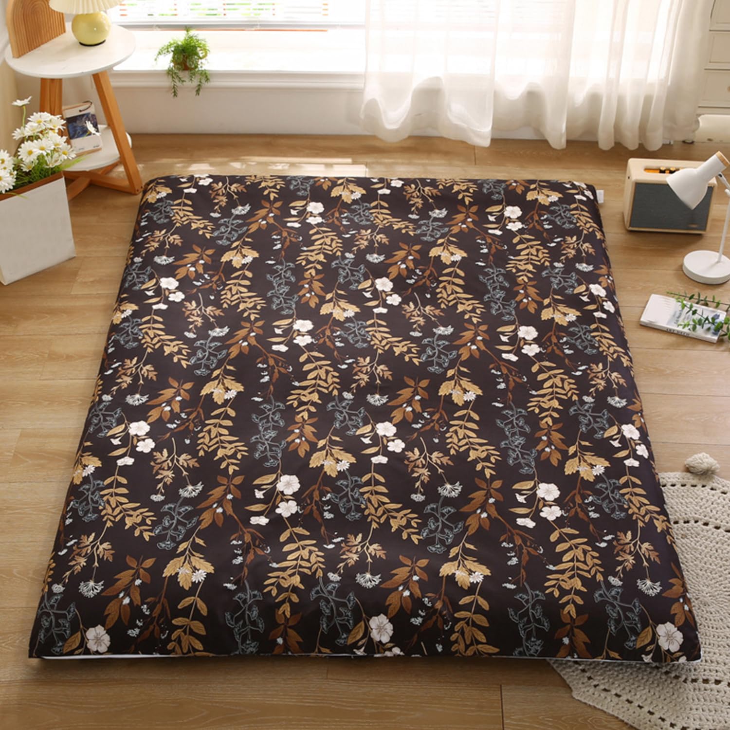 LDLCYCN G,100x190cm, Futon Mattress Cover with Zipper Japanese Floor Mattress Cover Dustproof Mattress Protector Soft Mattress Cover Tatami Mattress Cover Futon Slipcover Comfortable