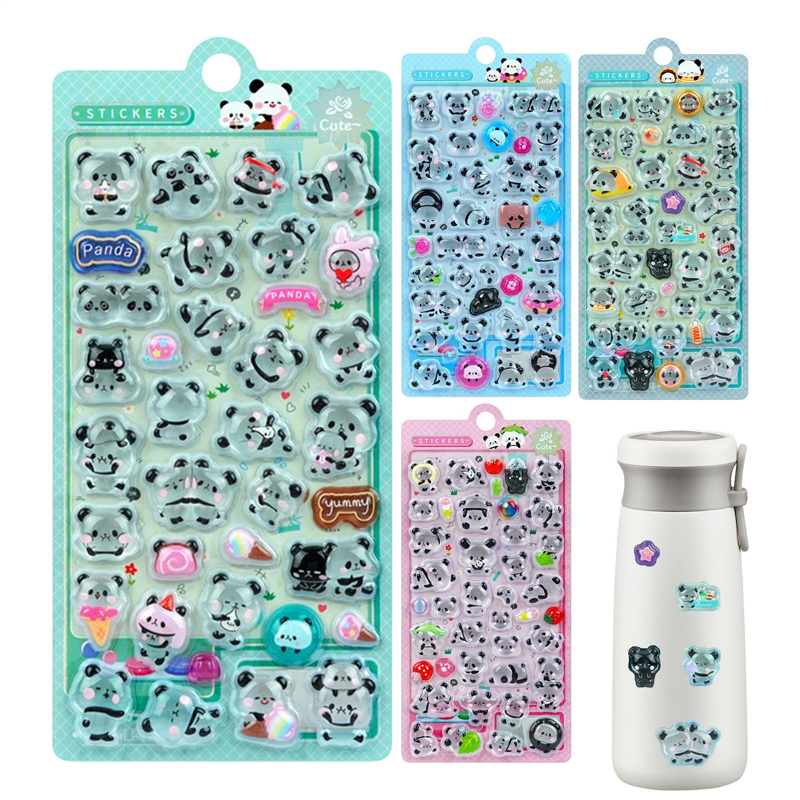 Décalcomanies panda en relief : la solution parfaite pour customiser votre ordinateur