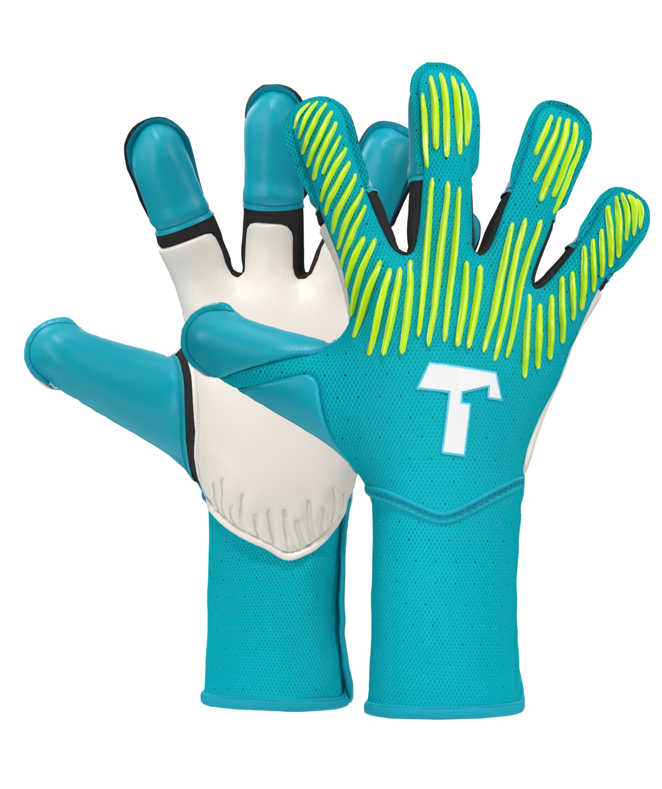 T1TAN Rebel 2.0 Sky Blue (FP) – Torwarthandschuhe Herren – Größe 7