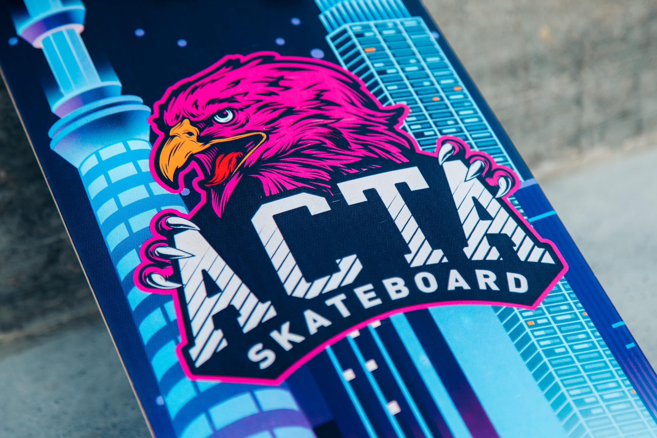 ACTA Complete College 8" – Skateboard Complet Polyvalent pour Débutants