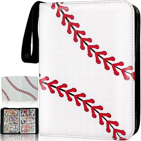 Baseball Card Binder 900 Pocket Album for Trading Collectible Cards with Sleeves
