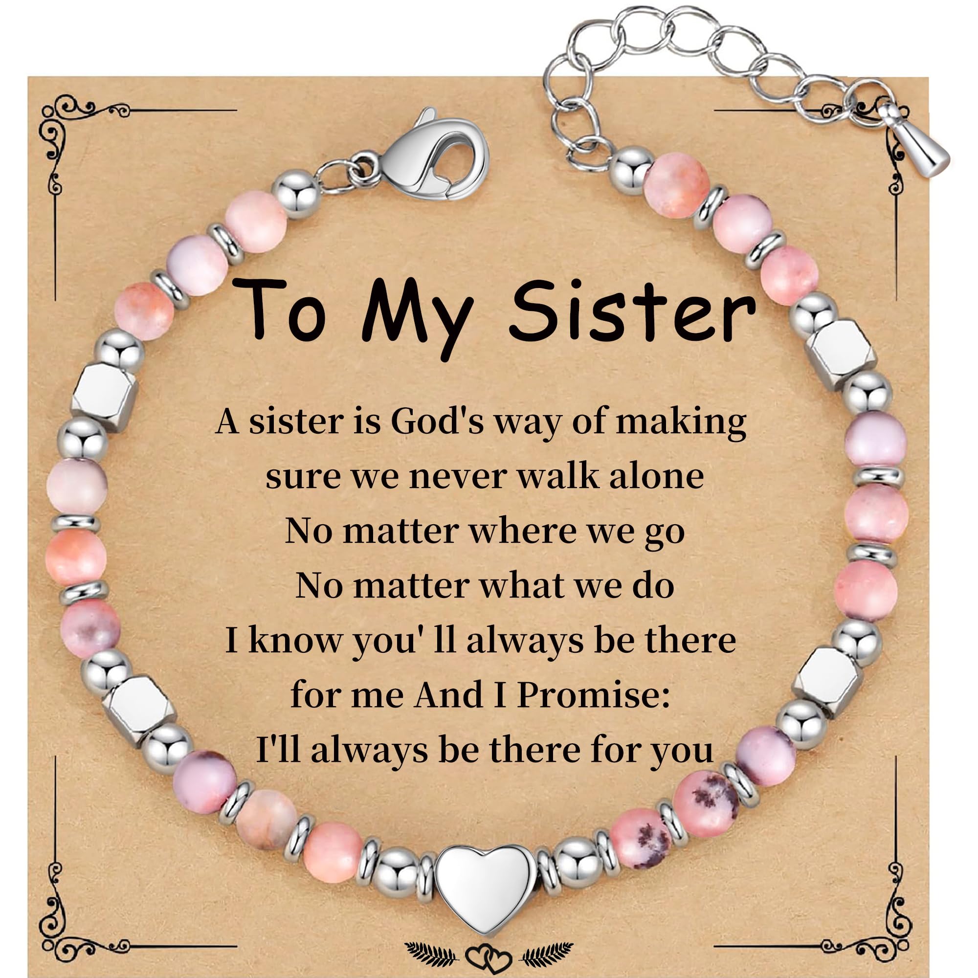Best Friend Bracelet Gifts for Women Sister Bestie, Christmas Gift for Teens Mom Daughter Granddaughter Birthday Gift for Her Stocking Stuffers