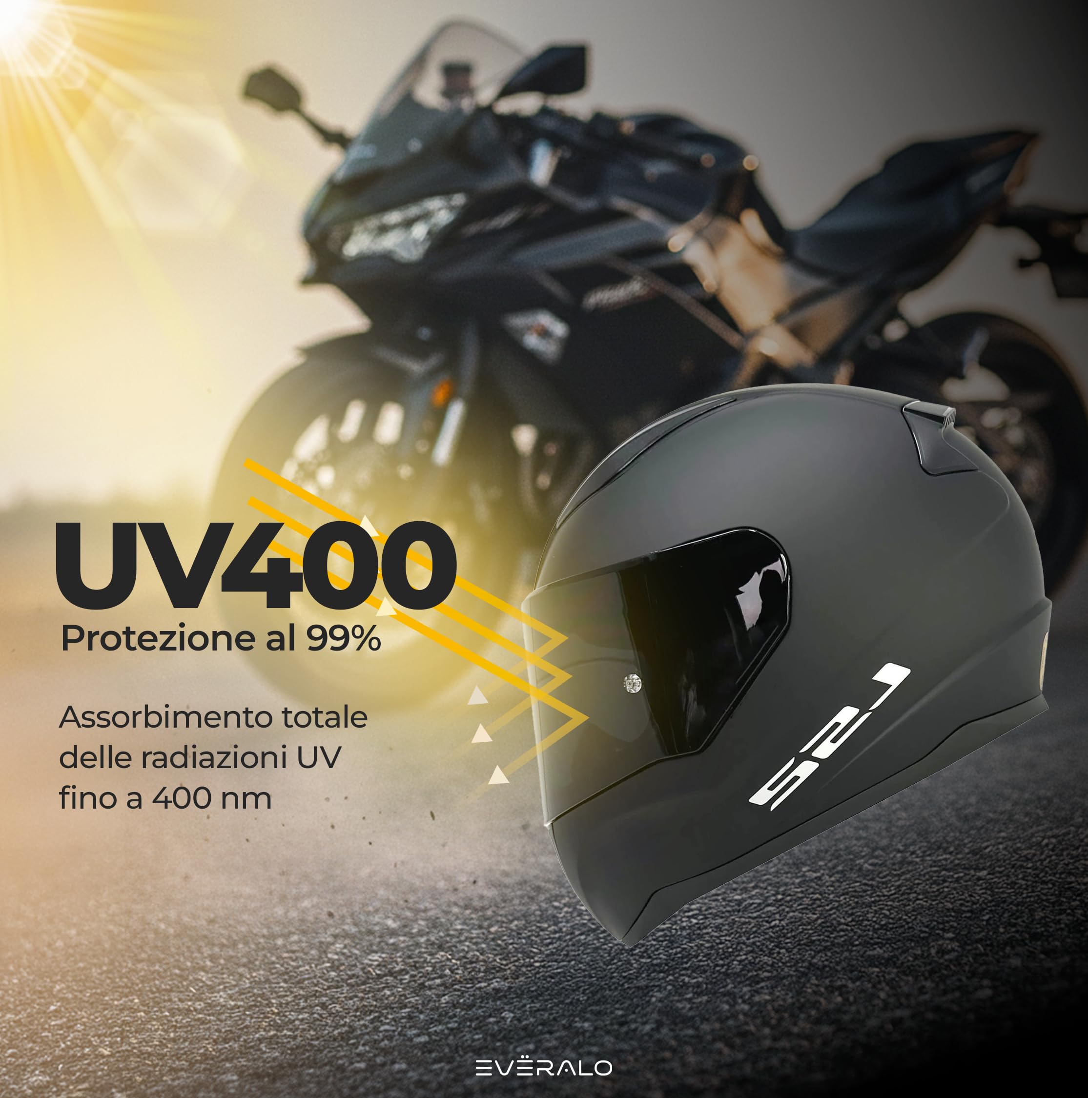 Visiera Compatibile con LS2 FF353 Rapid - Rapid II - FF320 Stream Evo - FF800 Storm - Storm II (Argento Cromo)
