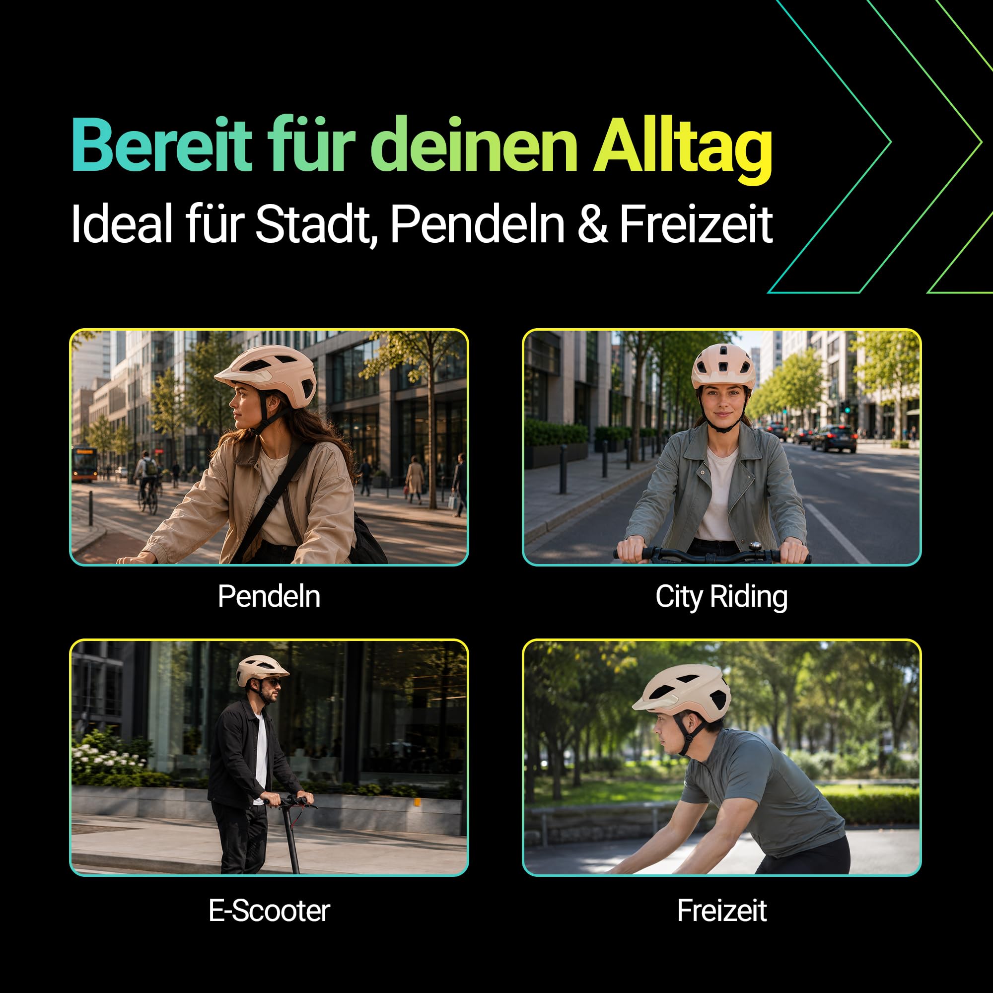 KED Embrace Urban UF-1 Unisex Fahrradhelm – Stylischer Urban Helm Mit In-Mold Technologie Für Alltag, Pendeln Und Freizeit