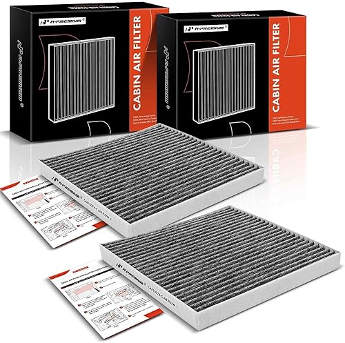 A-Premium Filtro de aire de cabina de 2 piezas con carbón activado compatible con los modelos Toyota, Dodge y Pontiac - Tacoma 2005-2023, Dart disponible en Yaxa Mexico