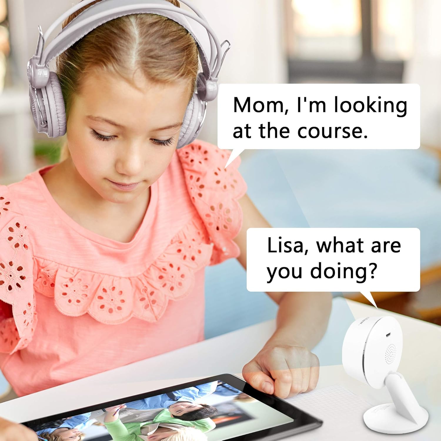 LaView Security Cameras for Home + 2X 32GB SD Cards,PT Home Security Camera System with Motion Detection,Two-Way Audio,Night Vision,Indoor WiFi Camera for Baby/pet,Alexa,USA Cloud Service