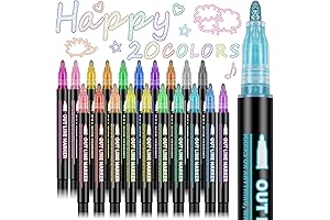 Labeol: Making Drawing Dazzling with Vibrant Glitter and Double-Line Magic