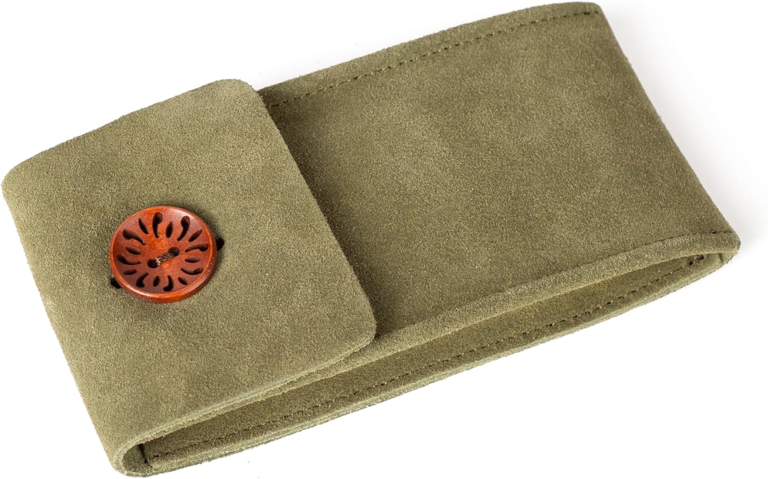 Genuine Leather Watch Pouch Cowhide Suede Watch Travel Cases Storage Organizer Bag for Mechanical, Electronic Watch and Jewelry
