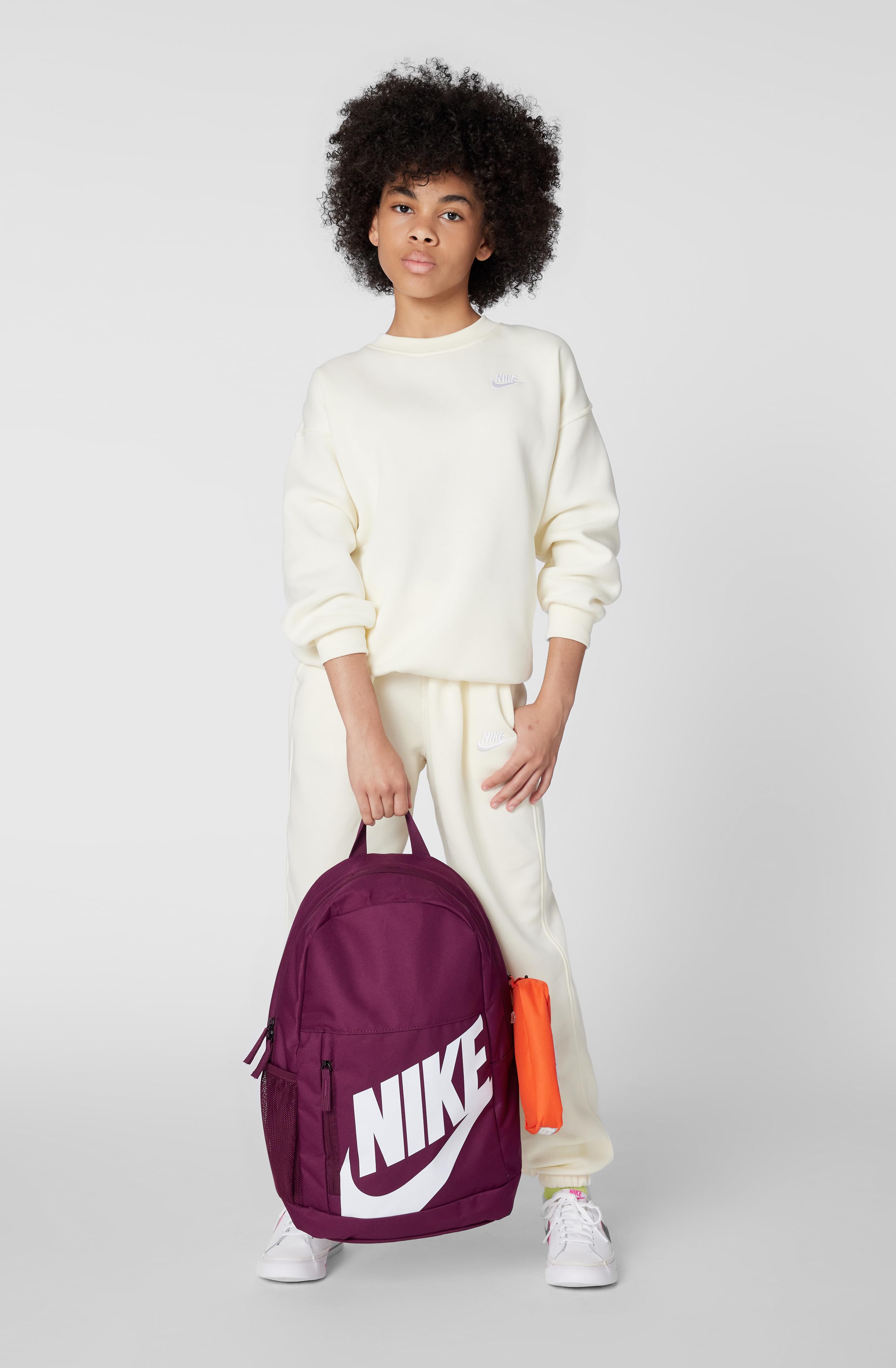 Nike Kid's Elemental Backpack (20L), Bordeaux/Orange/White, MISC : Clothing, Shoes & Jewelry