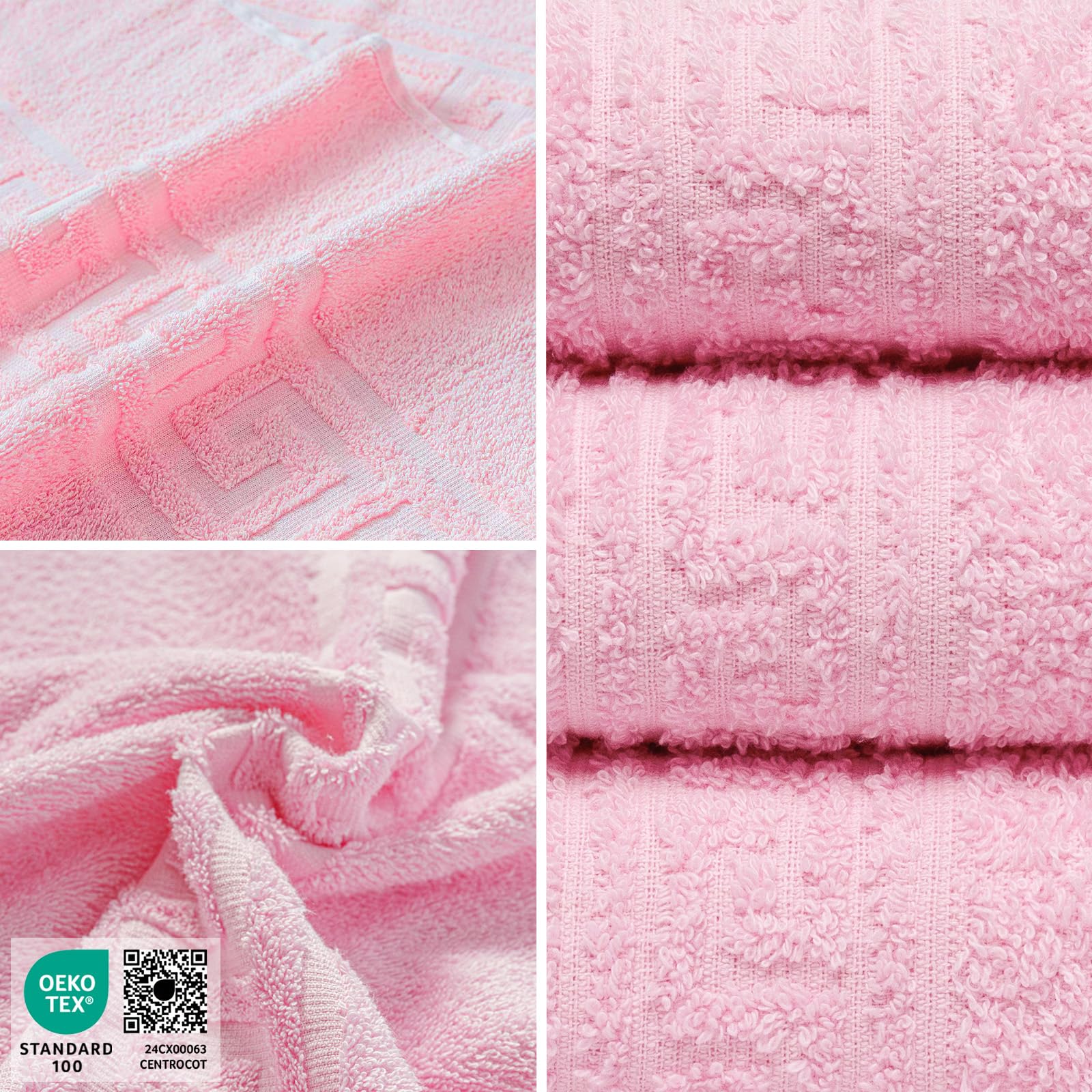 nice homeit Set 6 Asciugamani viso e mani 40x60 cm –Asciugamani bagno in 100% Cotone Filato ad Anello – Extra Morbido e Assorbente. MADE IN ITALY