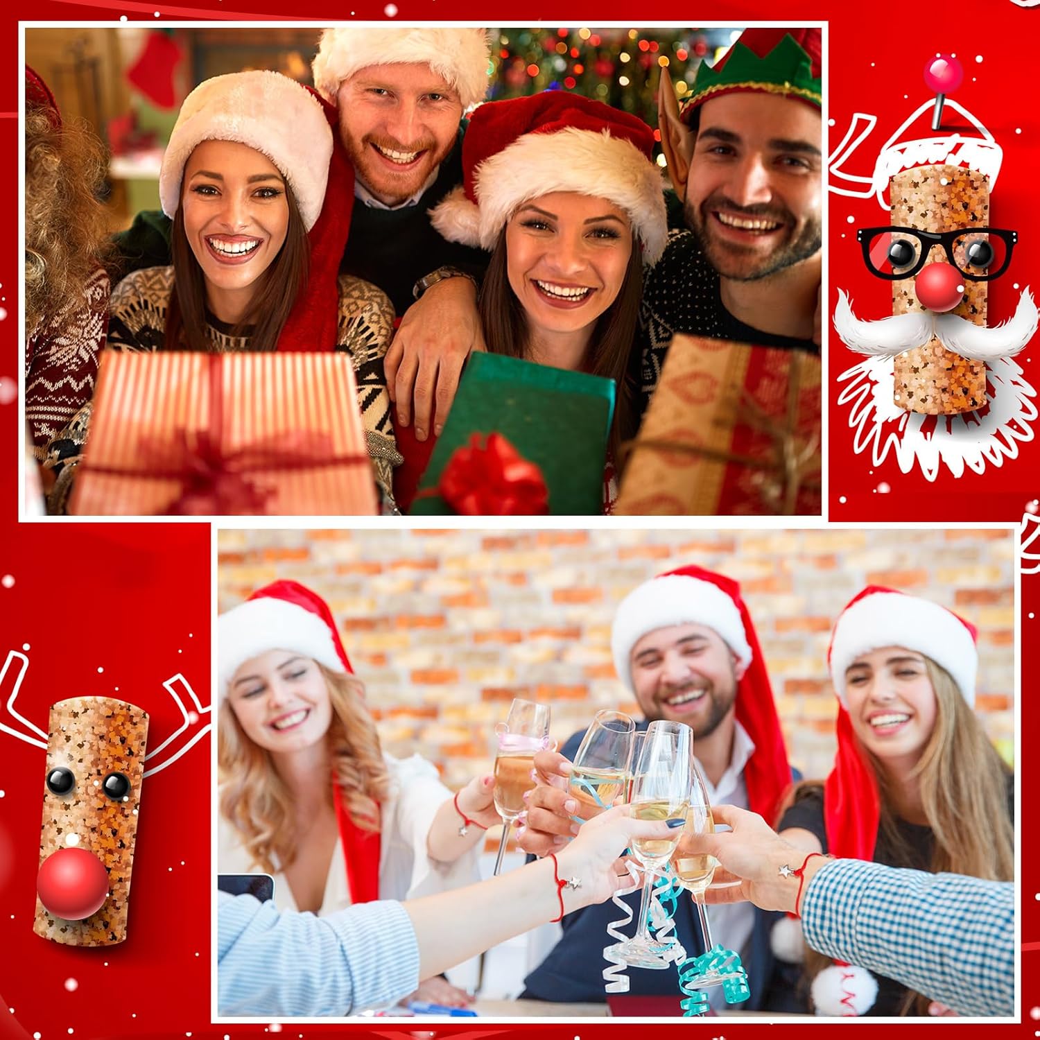 Quelay 24 Set Christmas Believe Wish Bracelets Bulk Adjustable Christmas Bracelet with Wish Card Xmas Star Braided Friendship Holiday Jewelry Gift for Xmas Classroom Party Supplies Friend Guests Gift - Image 6