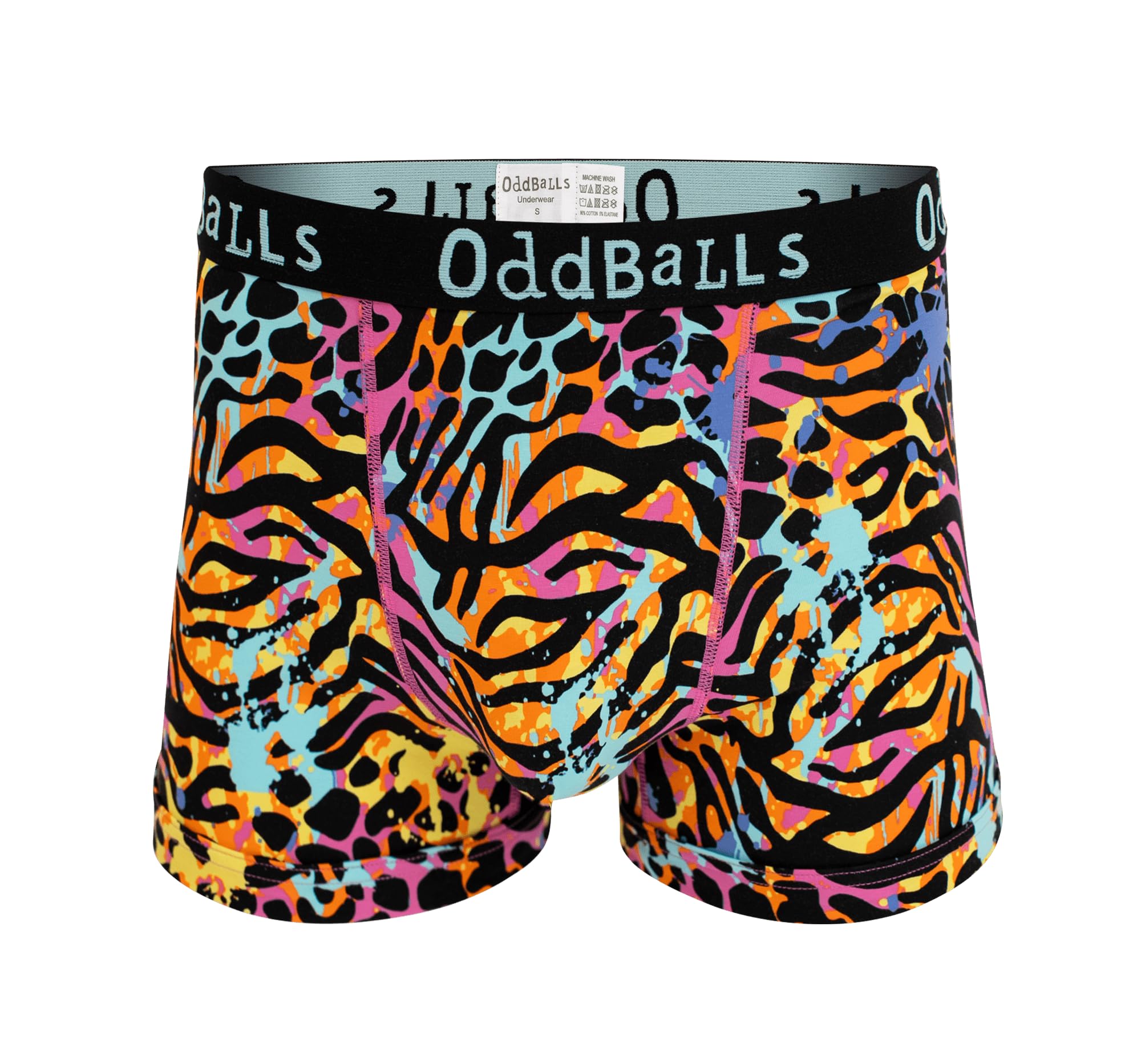 Oddballs Men's Multi Filthy Animal - Cotton Boxer Shorts - Xxs