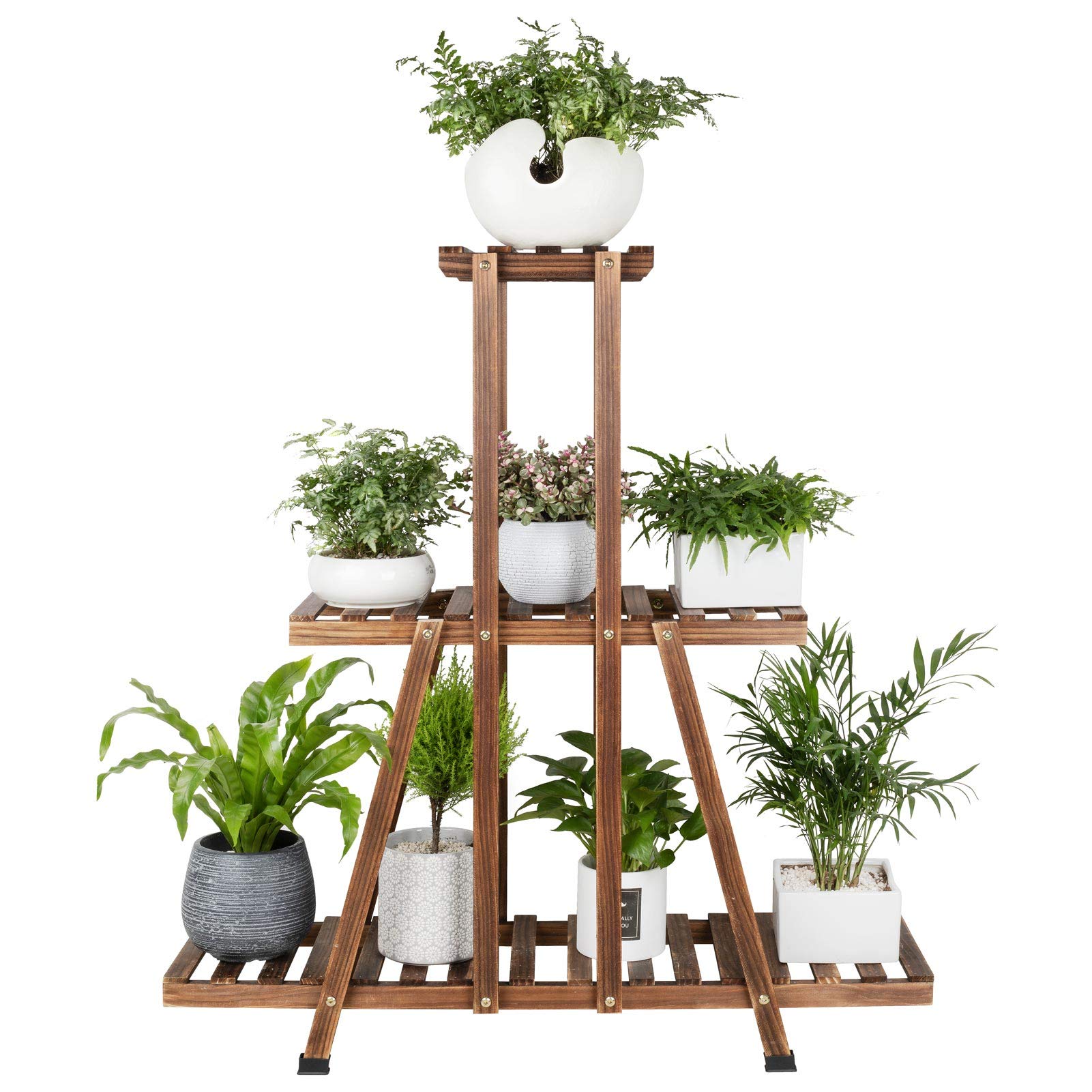 Buy MUDEELA 3 Tier Wood Stand, Indoor Tall Stand for Living Room Corner