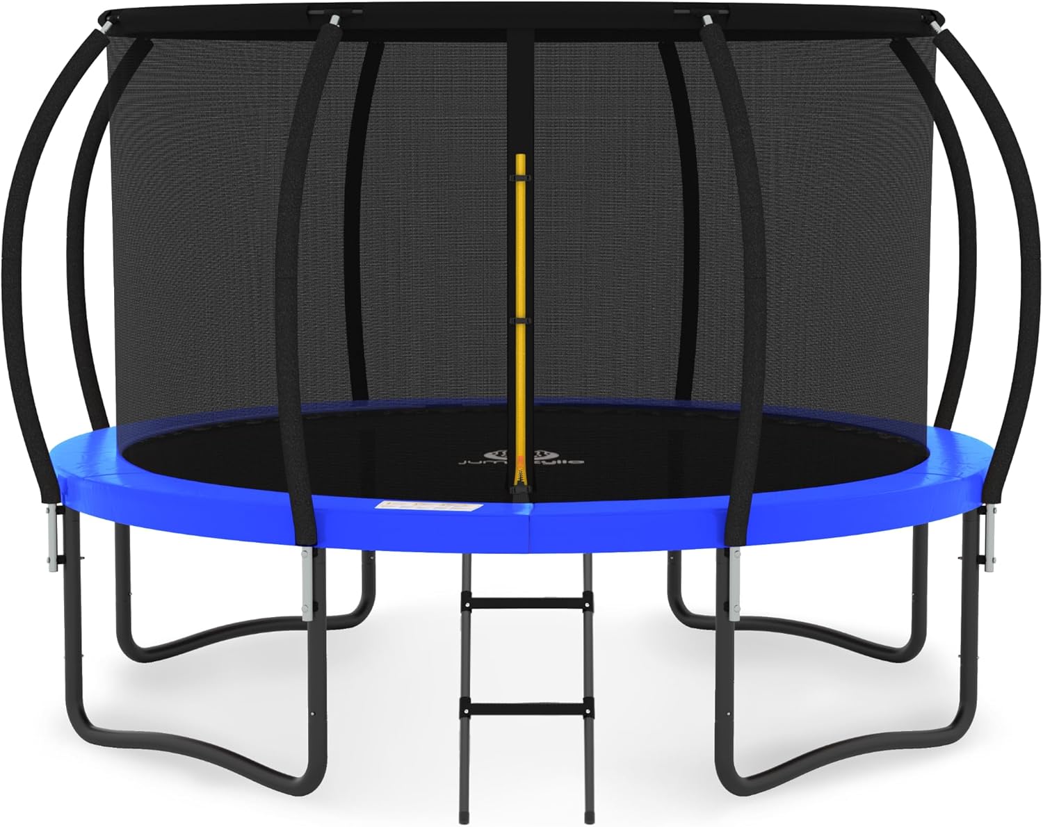 JUMPZYLLA Trampoline Outdoor 8FT 10FT 12FT 14FT 15FT 16FT with Enclosure and Ladder, ASTM Approved Recreational Trampoline for Kids and Adults, Anti-Rust Coated Frame