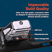 Vista 2 de OLS, luces LED para la placa patente de remolques con soporte [con certificación SAE/DOT] [impermeable] [resistente]. Luces para números de placas