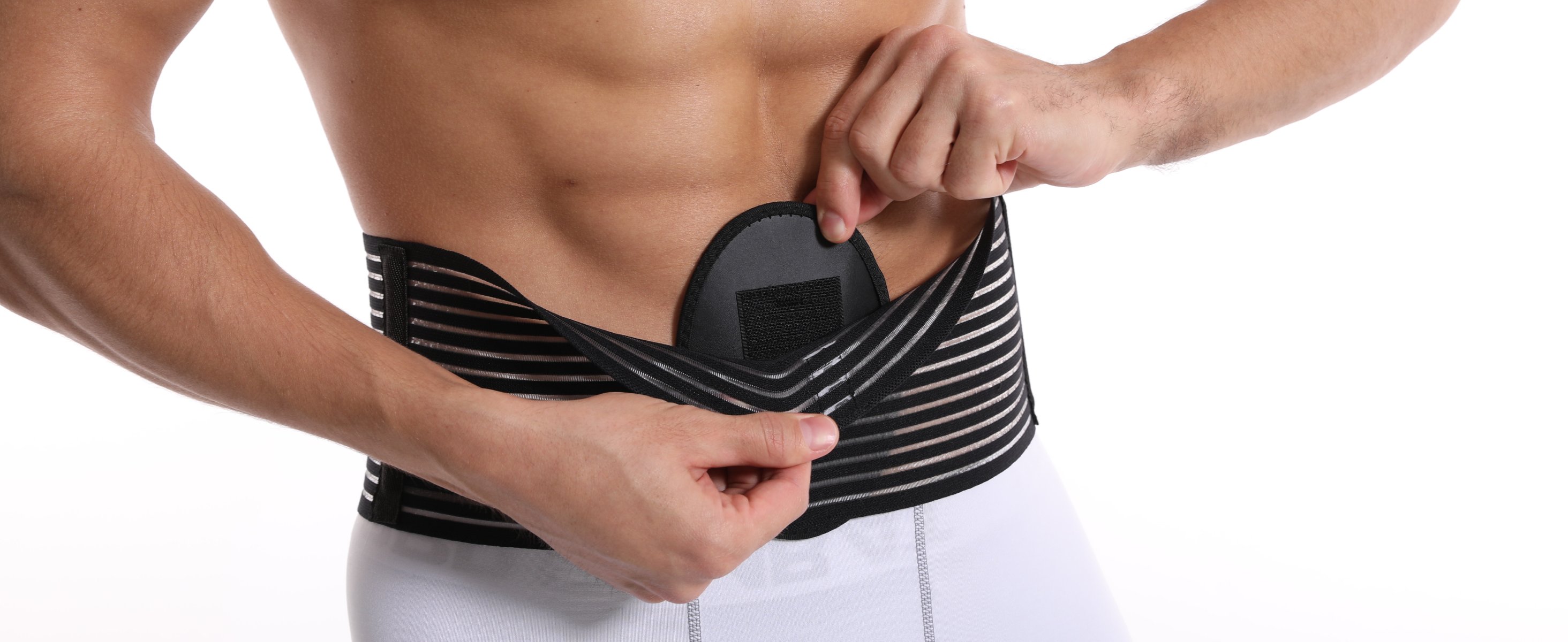 Wide Umbilical Hernia Belt For Men & Women - Double Pad Support For Belly Button Hernia, Post-Surgery & Postpartum Recovery (Sizes S-XXL)