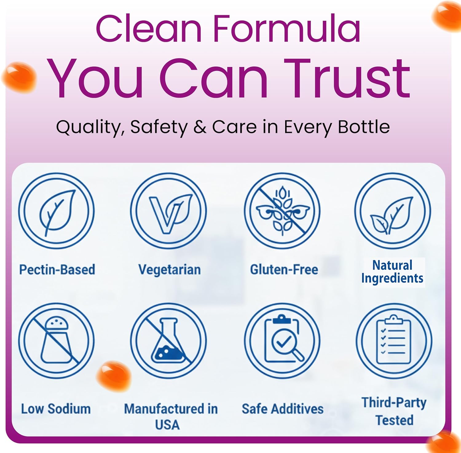 Max Focus Gummies for Kids & Teens with Omega 3 DHA – Brain Focus Supplement for Kids Memory, Attention, Concentration & Clarity Support – Delicious Orange Flavor – 60 Gummies - Image 7