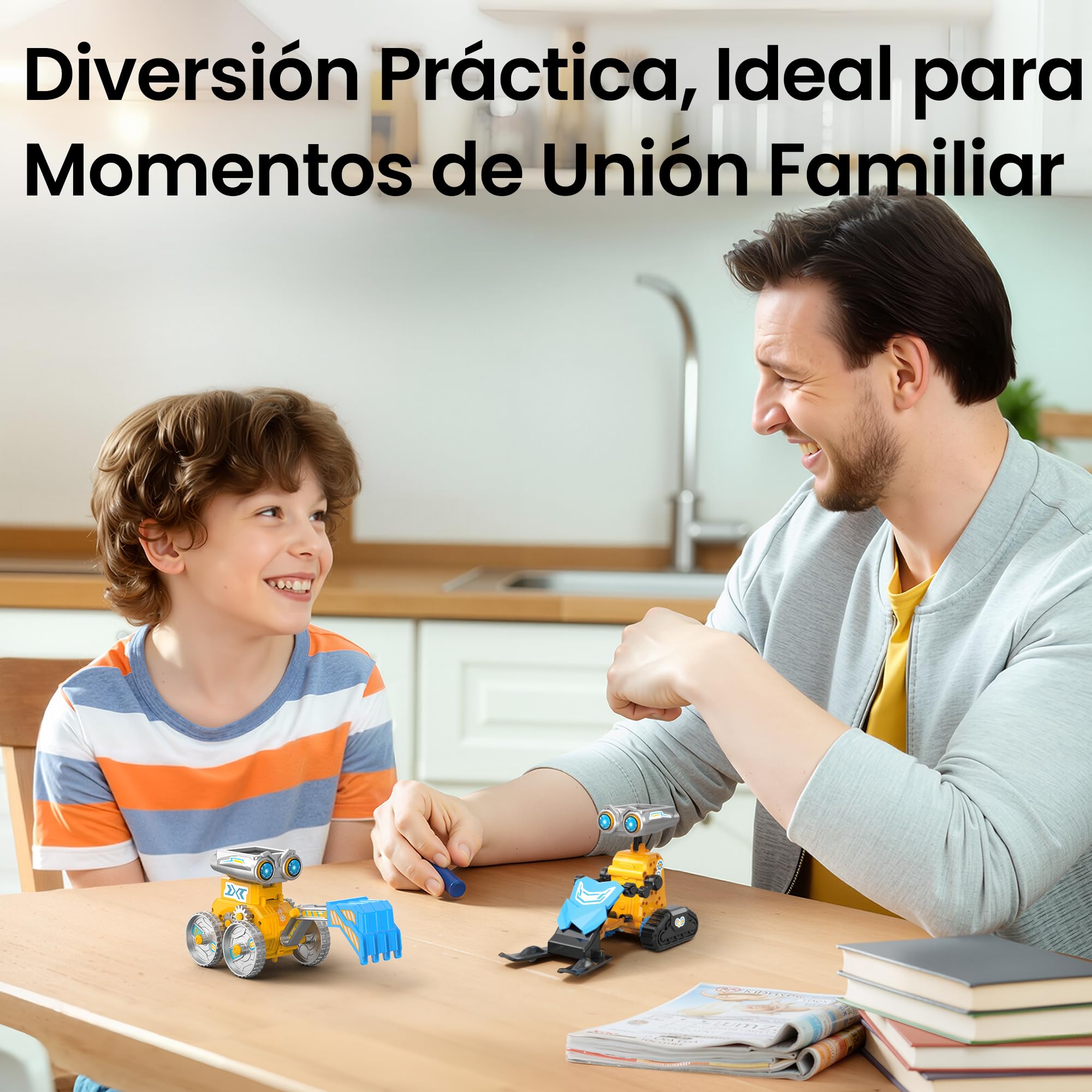 Sillbird 21 en 1 Kit Solar Robot, Stem Kit de Montaje Robótico Accionamiento Dual Solar y de Batería, Navideños Cumpleaños Juguetes Niños 8 9 10 11 12 13 Años (211Piezas)