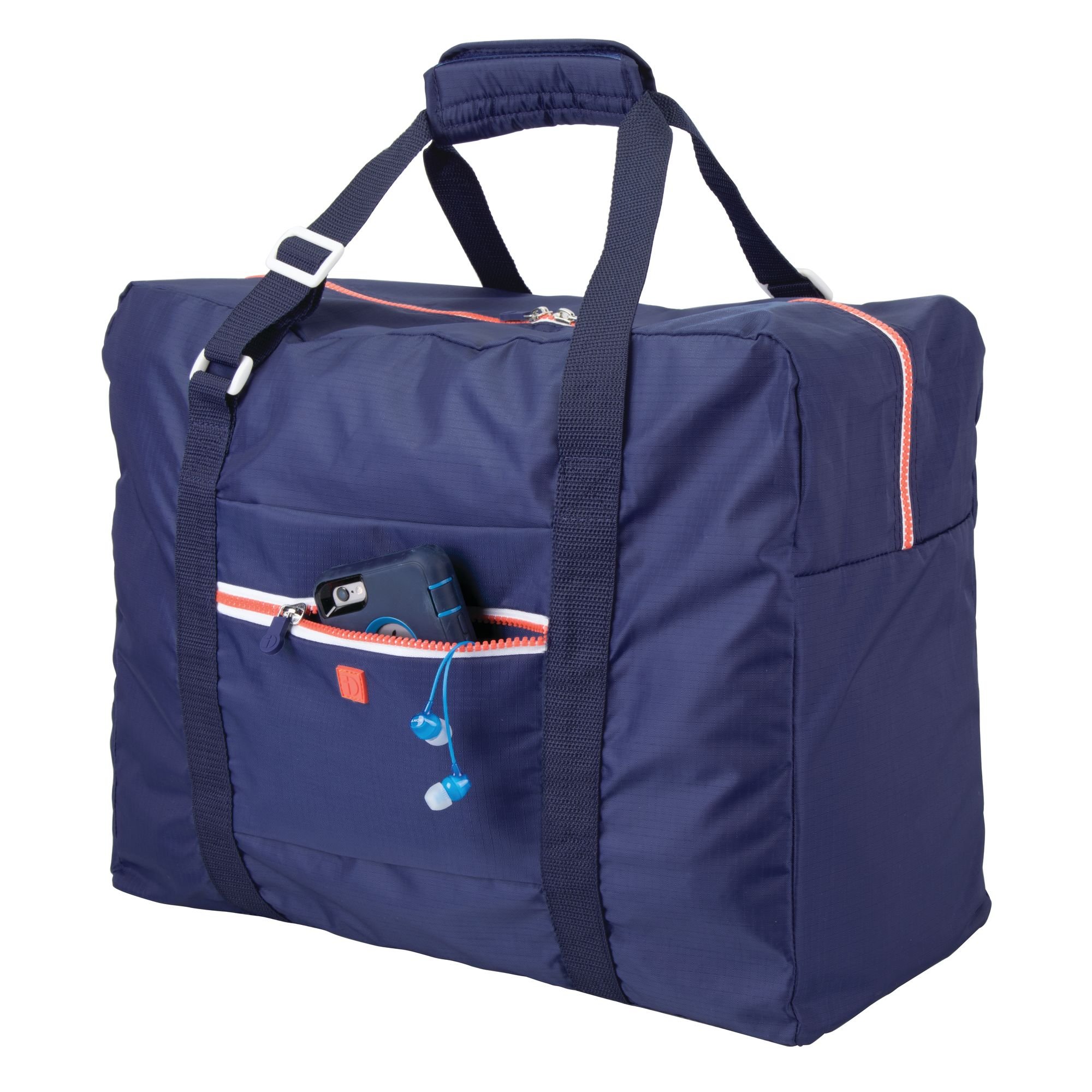 iDesignIdesign Polyester Duffle Bag For Unisex, Travel Bags, Blue - Id07421Es