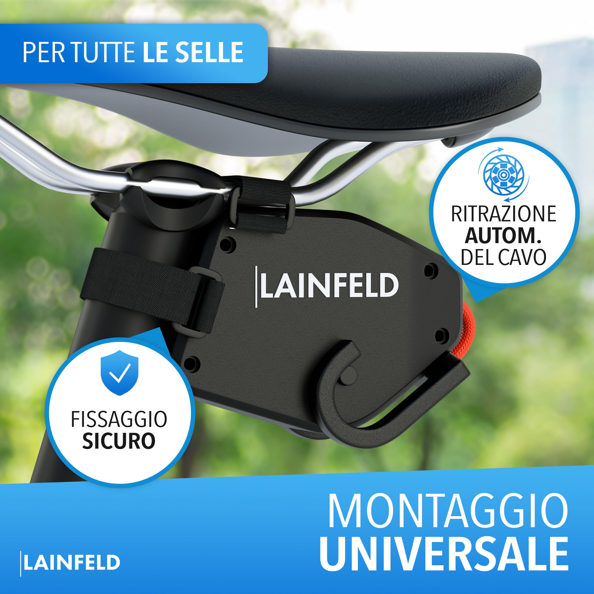 LAINFELD Câble de remorquage pour vélo