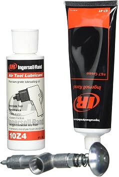 Ingersoll Rand 67-LBK1 Air Care Kit, 67 Grease, 10 Oil, Grease Gun | Includes 67 grease, 10 air tool oil, and a grease gun, ideal for lubricating and maintaining pneumatic tools