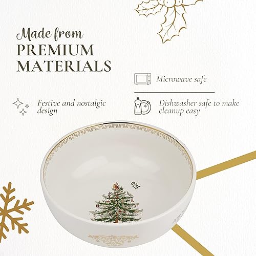 Miniatura 5 de Tazón dorado para servir árbol de Navidad