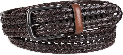 Miniatura 2 de Columbia Men's Braided Belt-Casual Dress with Single Prong Buckle for Jeans Khakis