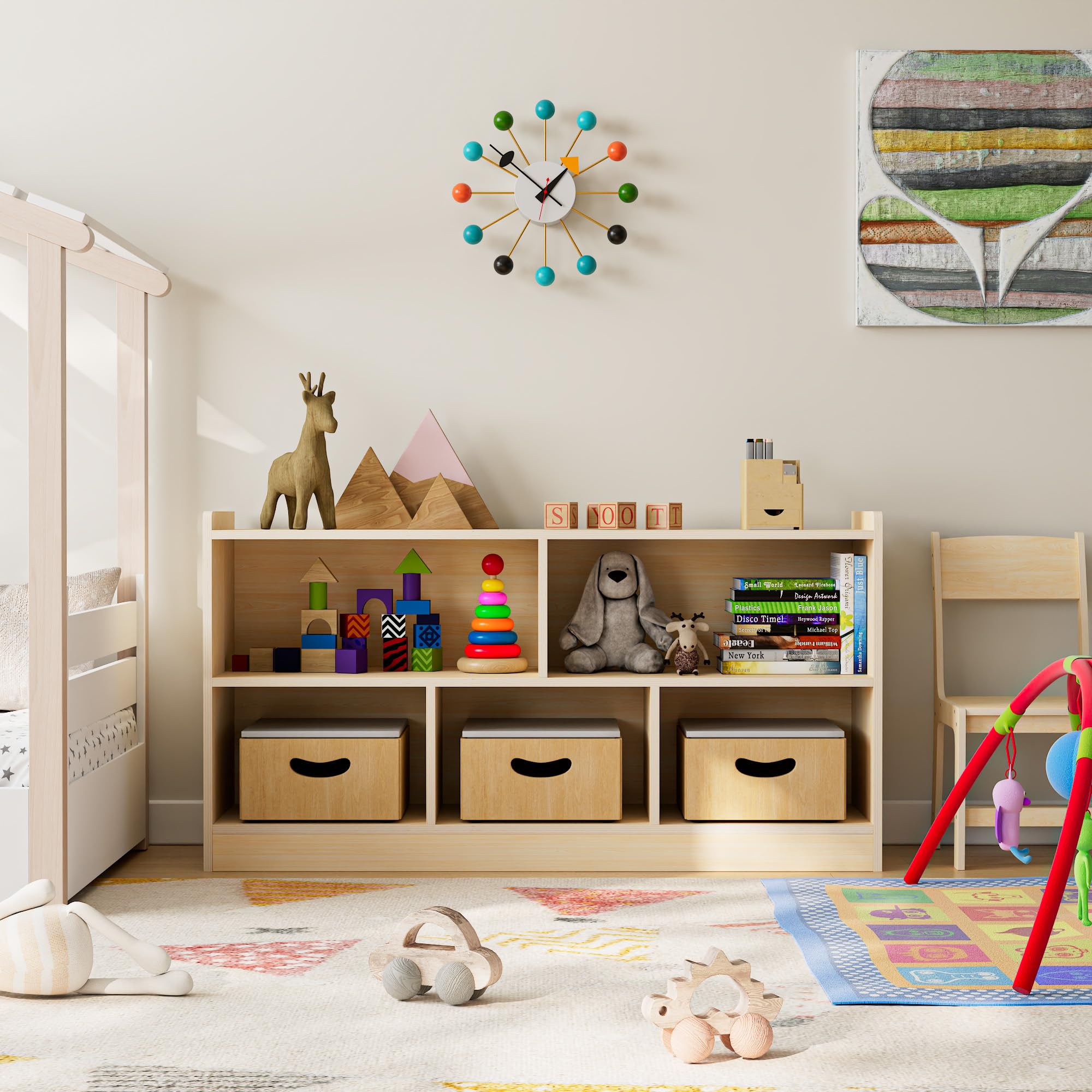 Houten Etagère met 2 Etages - Ruimtebesparende Organizer voor Keuken