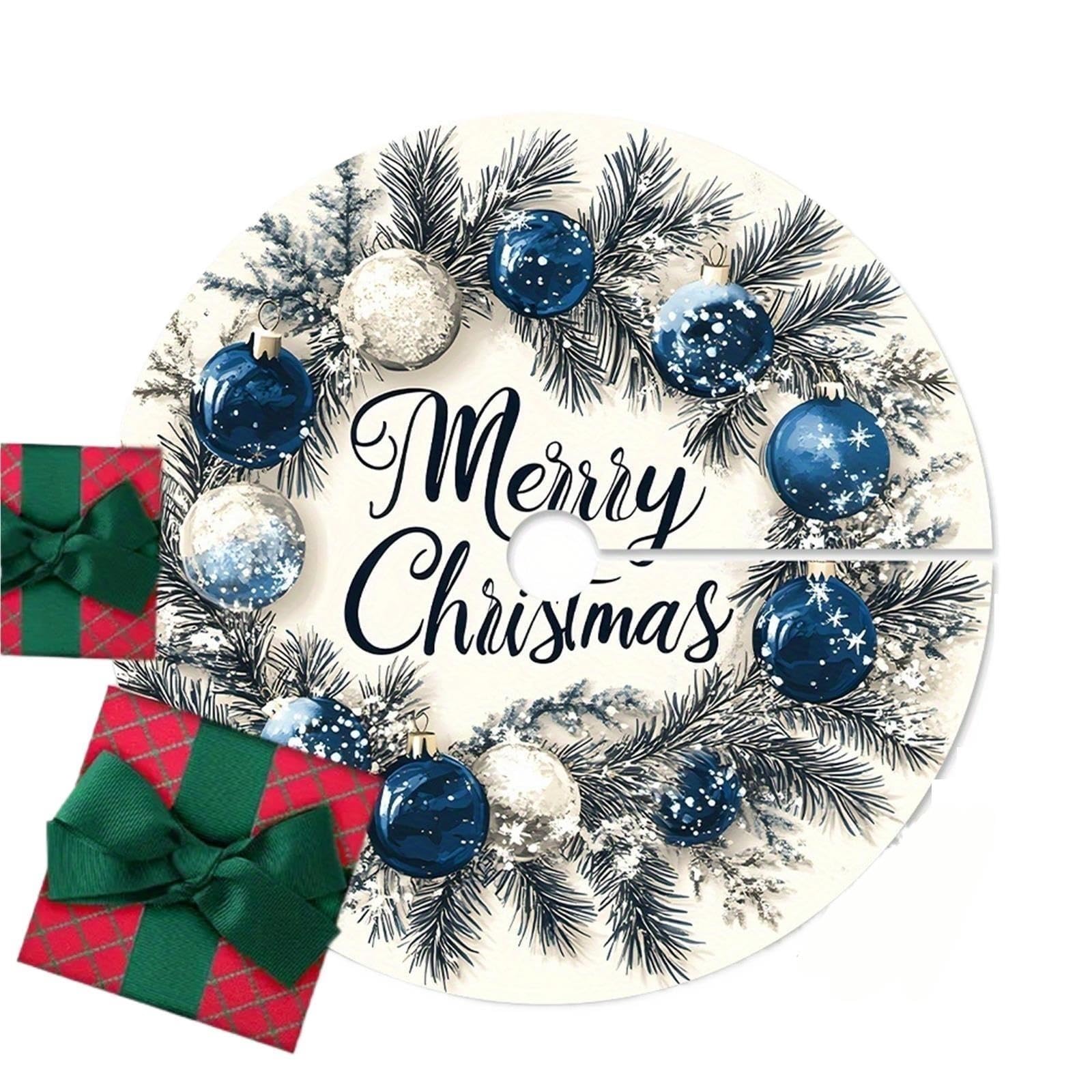 Copri Albero Gonna blu for albero di Natale