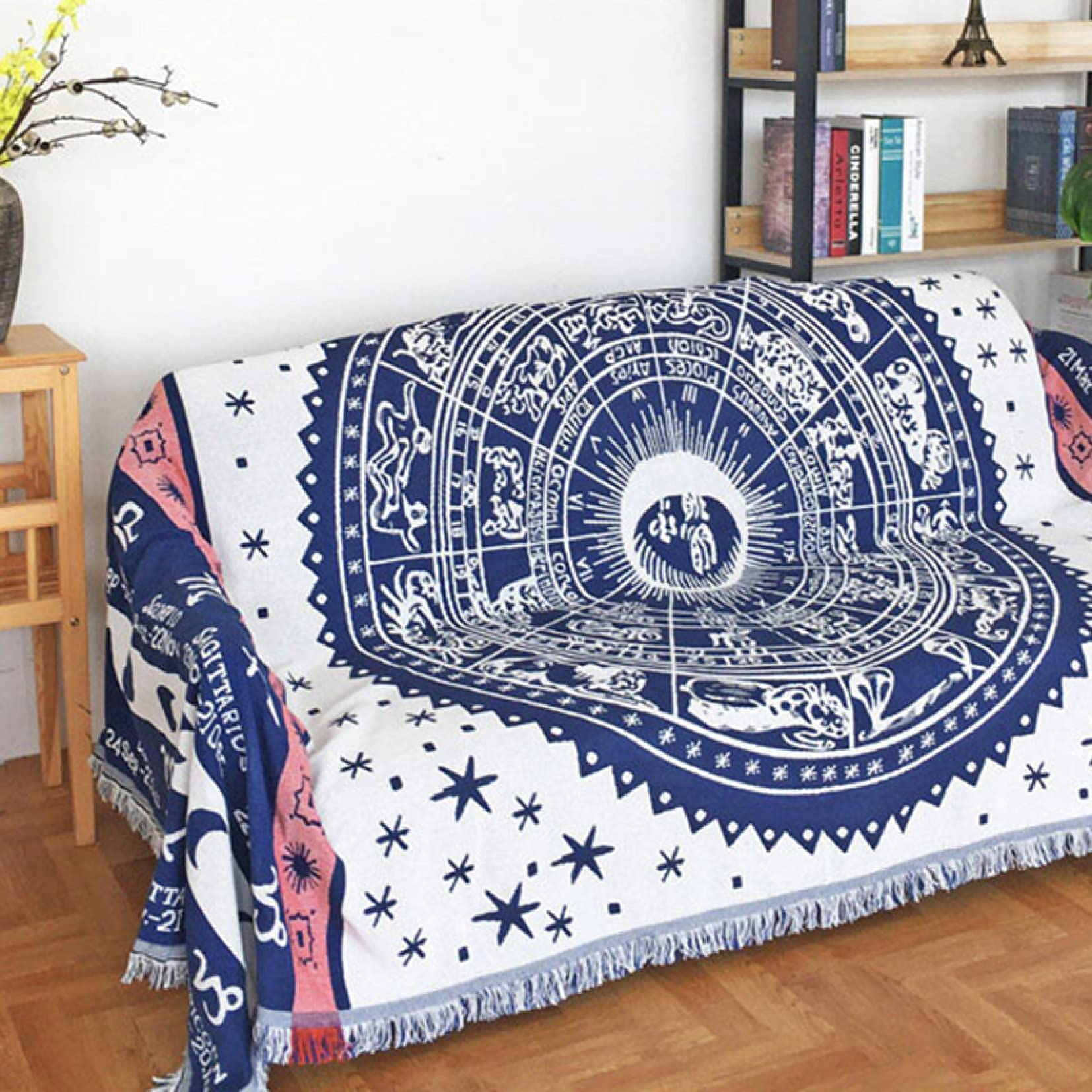 Amazon｜マルチカバー 星座 北欧 ソファーカバー ブランケット 快適 肘