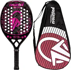 Raquete Beach Tennis Carbono 18k Total Evolution Violeta 2025 + Capa | Leve e equilibrada | 1 ano de garantia