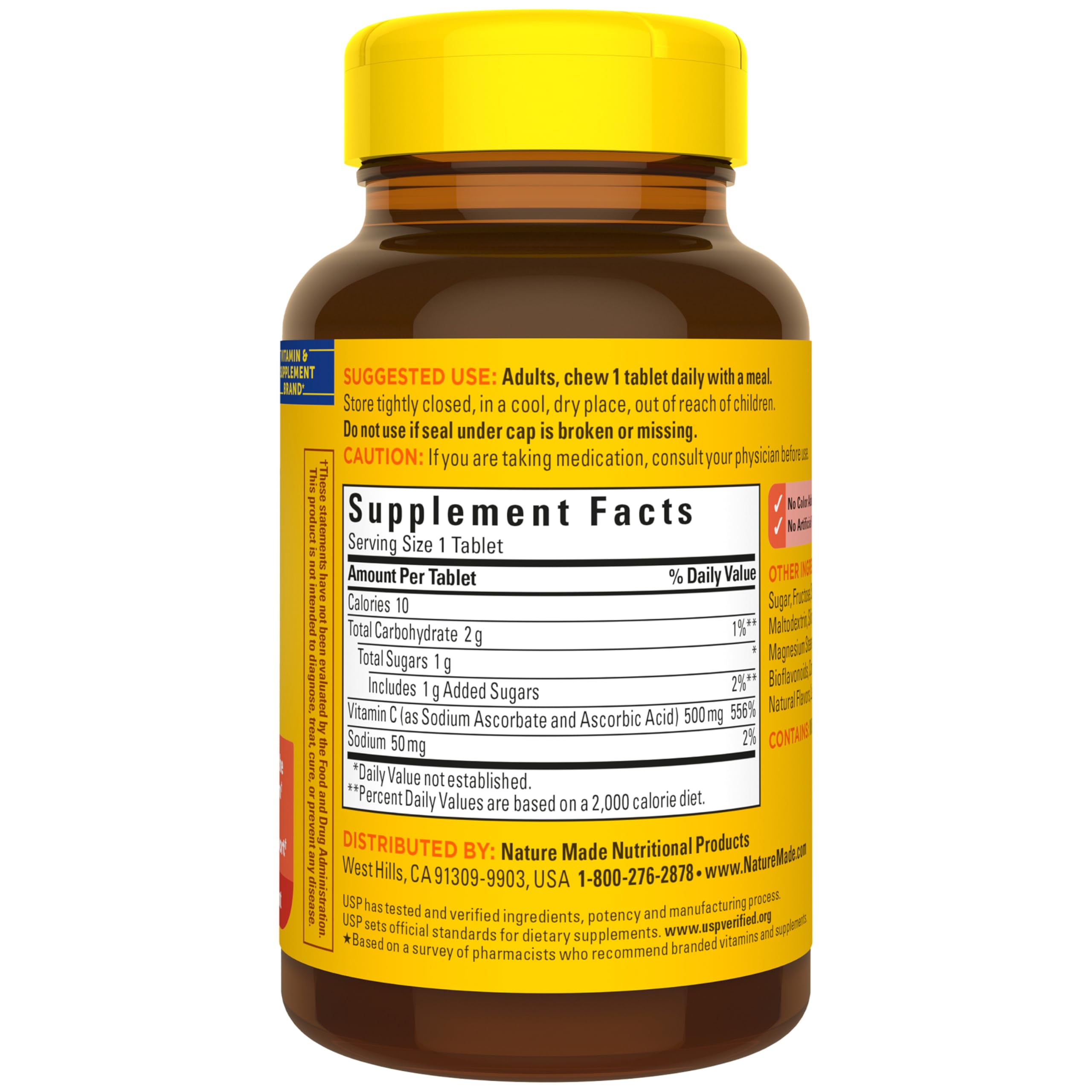Nature Made Chewable Vitamin C 500 mg for Immune Support, 60 Tablets — Amazon image 9