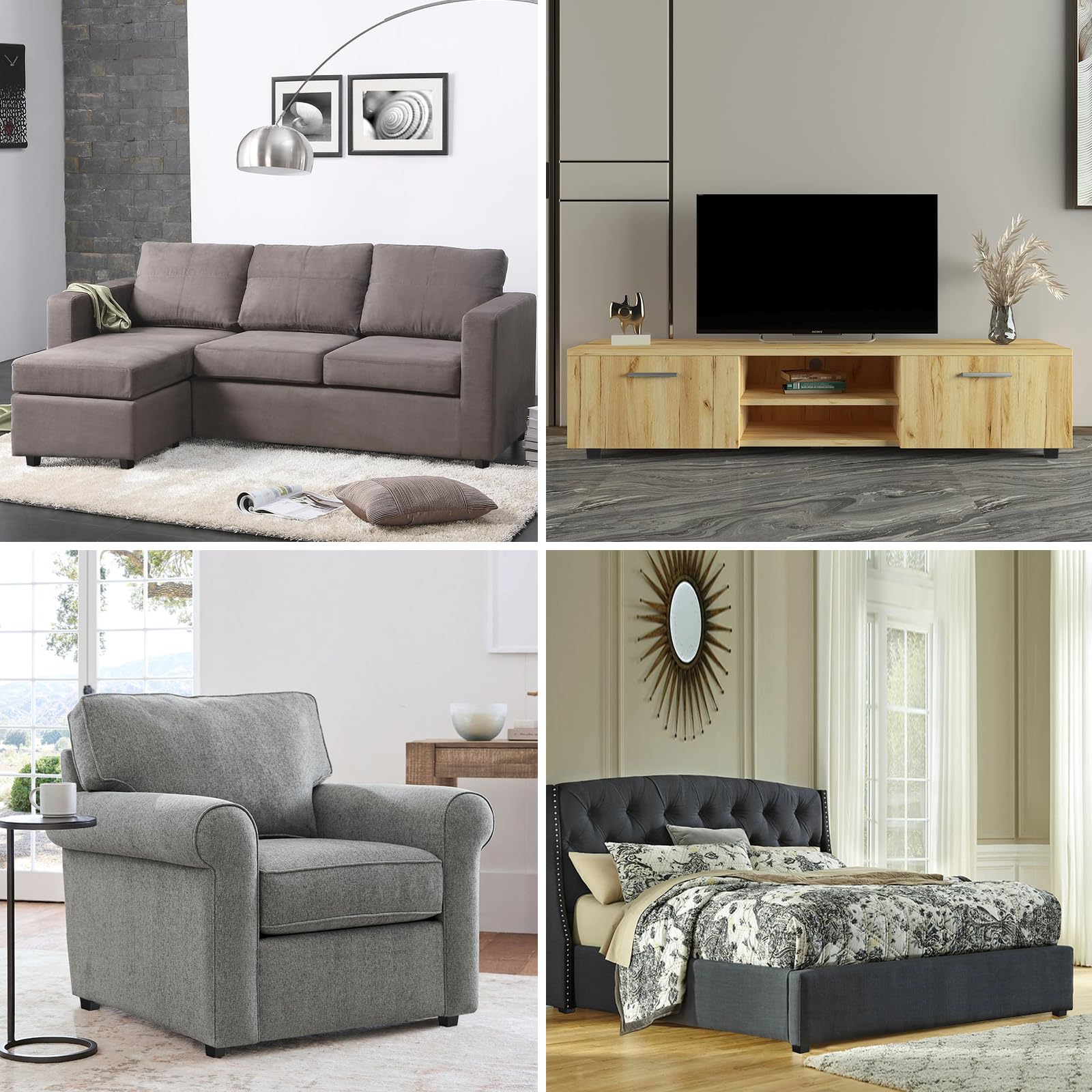 SUMNACON 4 Pcs Plastic 5.6cm Furniture Legs Square Tapered Couch Feet - Image 2