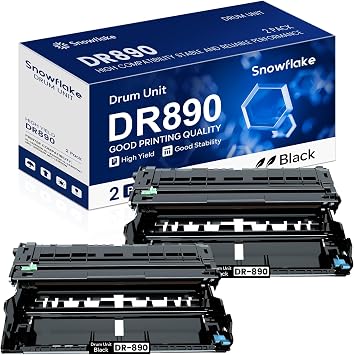 DR890 DR-890 Drum Unit 2 Pack Compatible DR890 DR-890 DR 890 High Yield Drum Unit Replacement for Brother MFC-L6900DW HL-L6400DW HL-L6250DW Drum Printer.