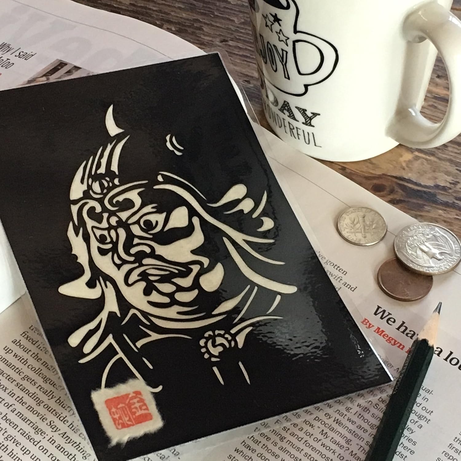 Buy Japanese Art Collage KIRIE “Todaiji Jikokuten The face