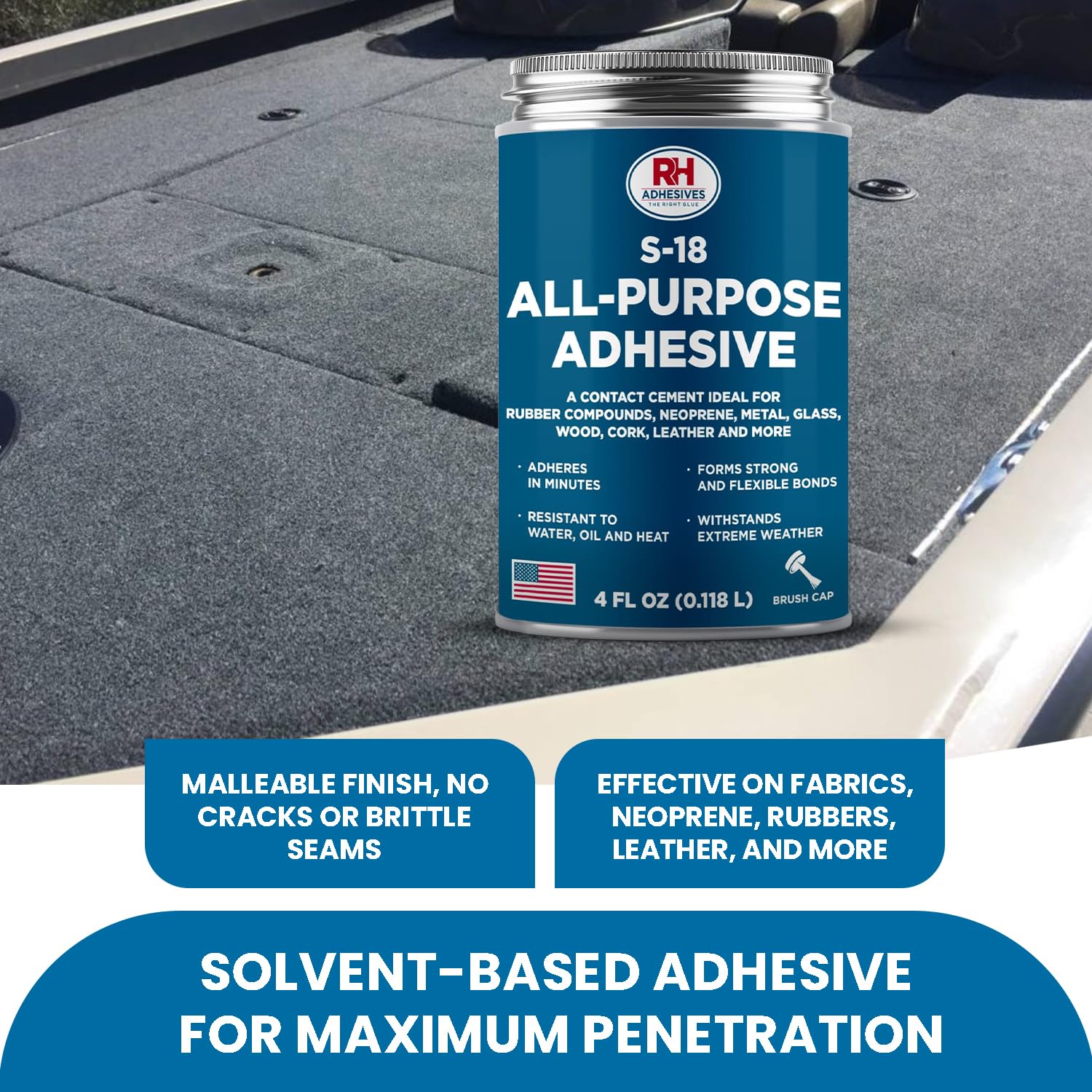 S-18 Contact Cement - Strong Bonding for Fabrics & Metal -3 S-18 Contact Cement - Strong Bonding for Fabrics & Metal -3