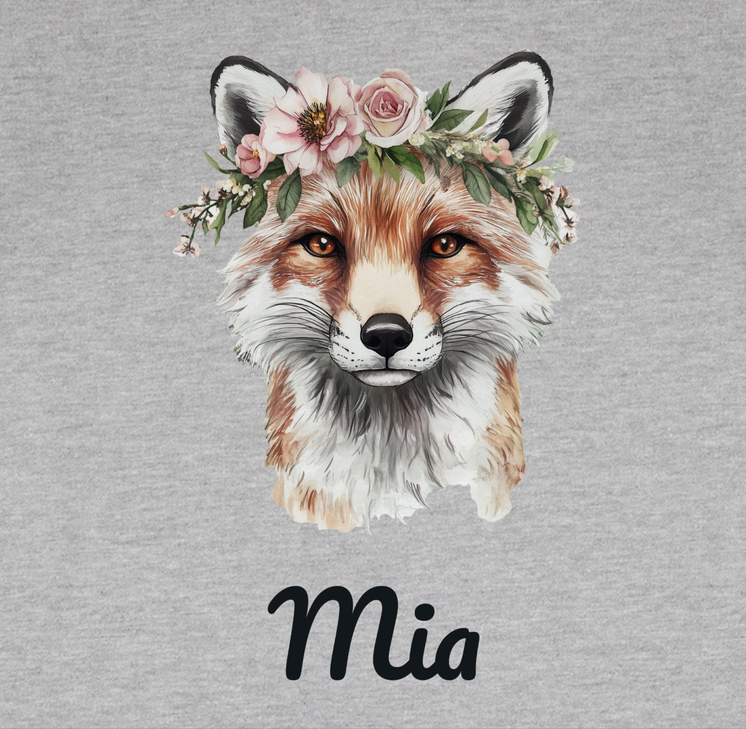 Geschenk mit Namen personalisiert by Shirtracer - Pullover Herren Frauen Hoodie Kontrast zweifarbig - Fuchs - Fuchsmotiv | Geschenk für Fuchsliebhaber | Tierfreunde | Clever Fox