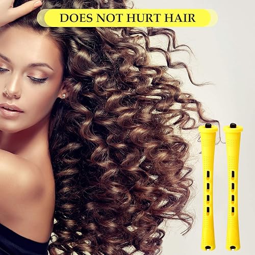 Miniatura 5 de WILLBOND 56 varillas de permanente para el cabello, de plástico, ondas frías, con 6 tamaños, rodillos rizadores para mujeres, cabello corto y largo,