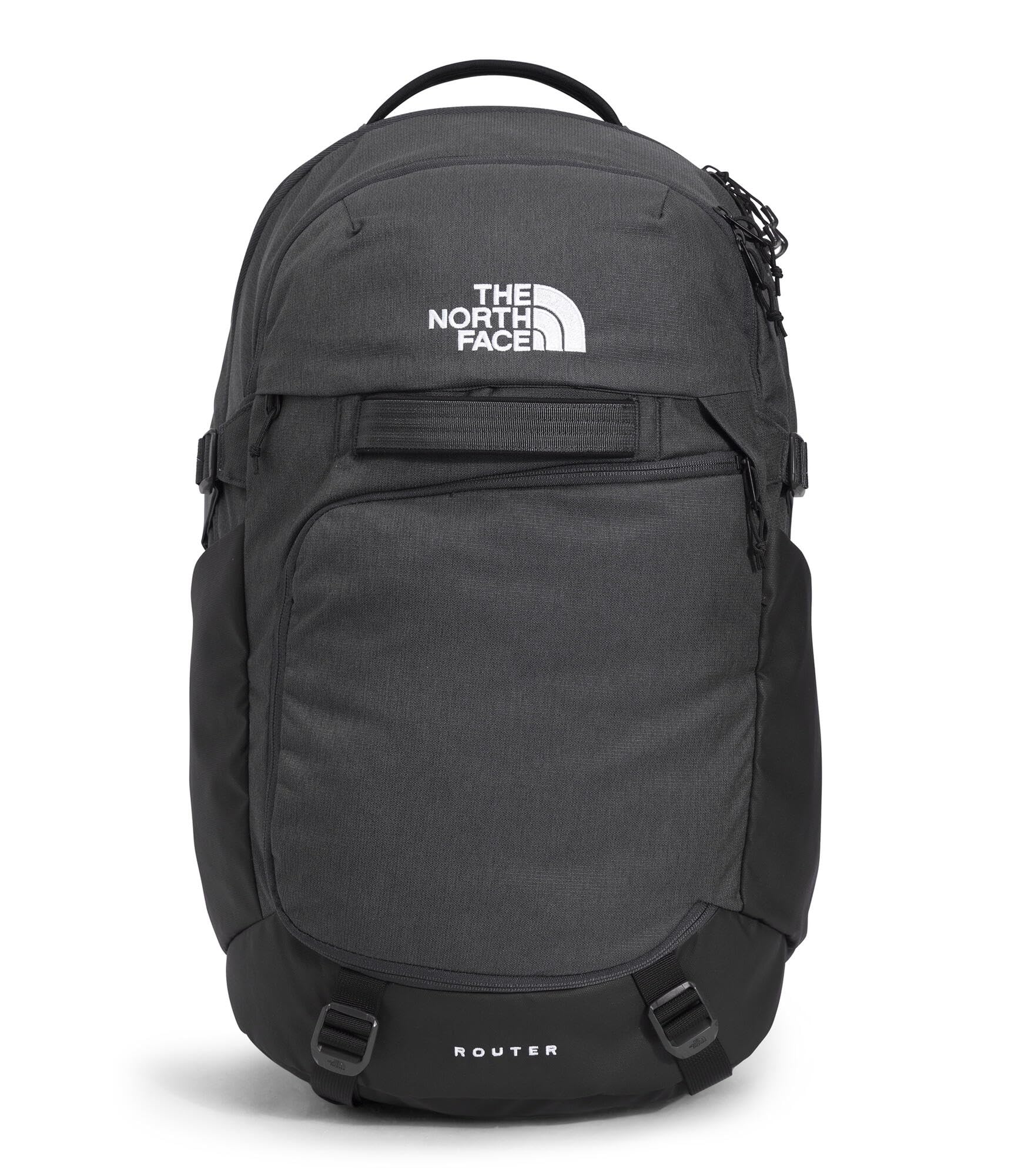 The North Face Router Laptop Pack, Asphalt Gy Lt Hth/TNF Blk-NPF, OSFA