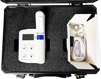 Chlorophyll Meter Plant Leaf Chlorophyll Analyzer Plant Nutrition Tester for Measuring Instantly Relative Chlorophyll Content with Measurement Range 0.0 to 99.9 SPAD Include a Host