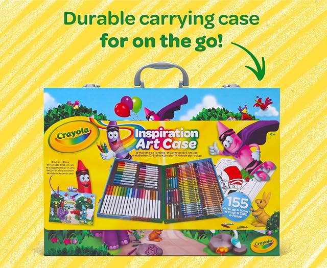 Foto 6 de 7 de CRAYOLA Maletín del Artista; 155 Piezas, Rotuladores Lavables Supertips, Edad 4,5,6+, Actividades Creativas