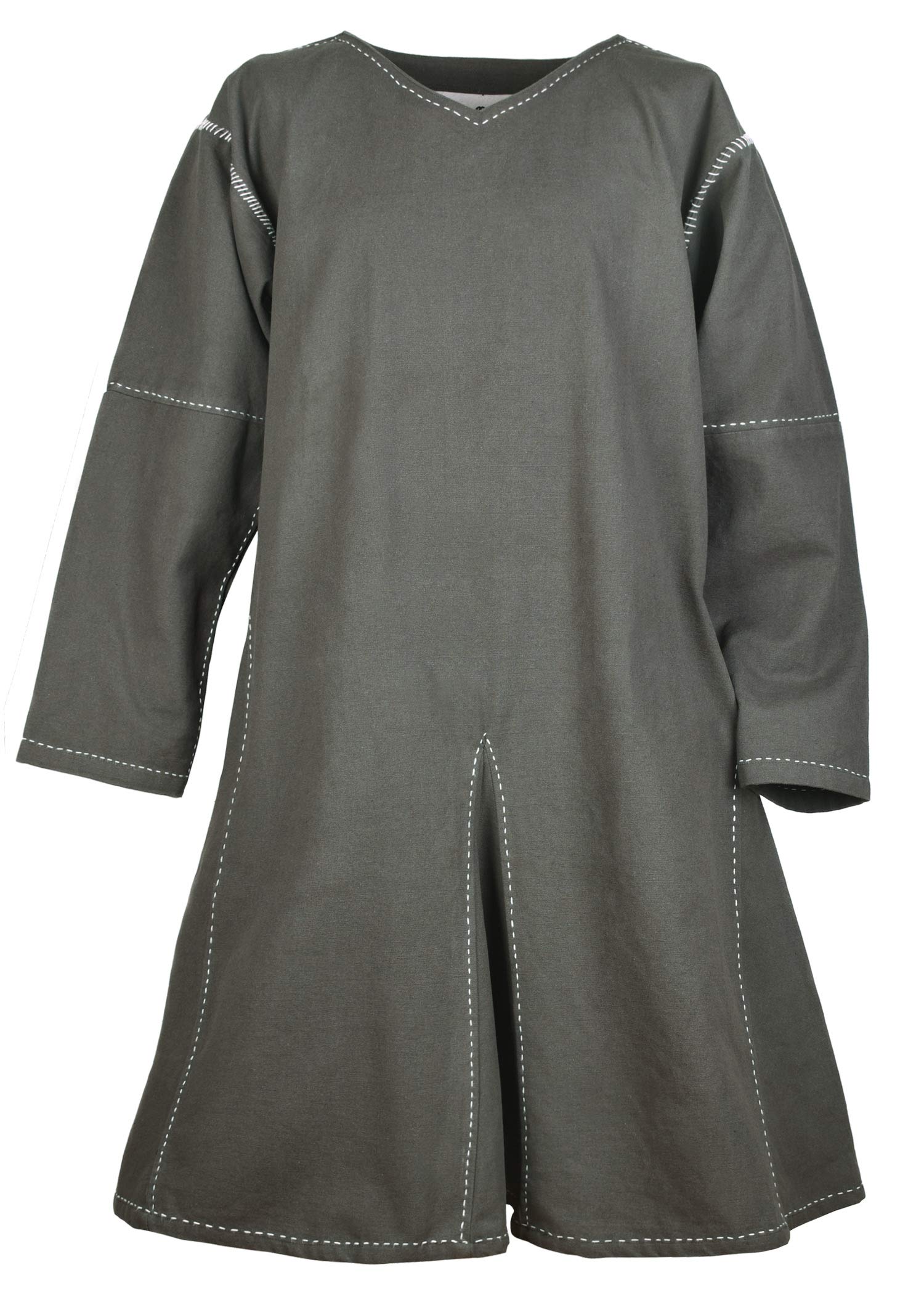 Battle-Merchant Kragelund - Men’s Medieval Tunic - LARP Viking Clothing - Olive Green - XX-Large