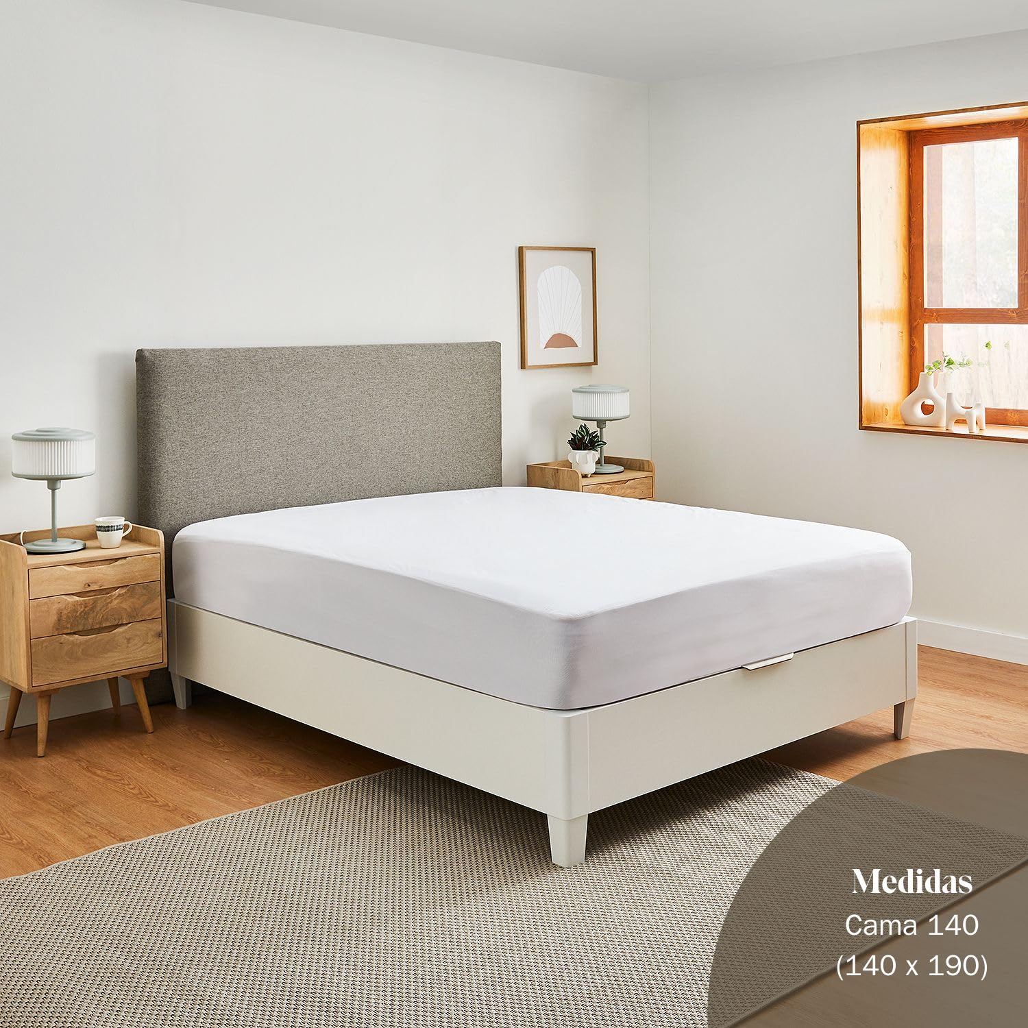 Pikolin Home - Wyjątkowo miękki ochraniacz na materac frotte (100% bawełna) z wodoodporną i oddychającą membraną Smartseal®