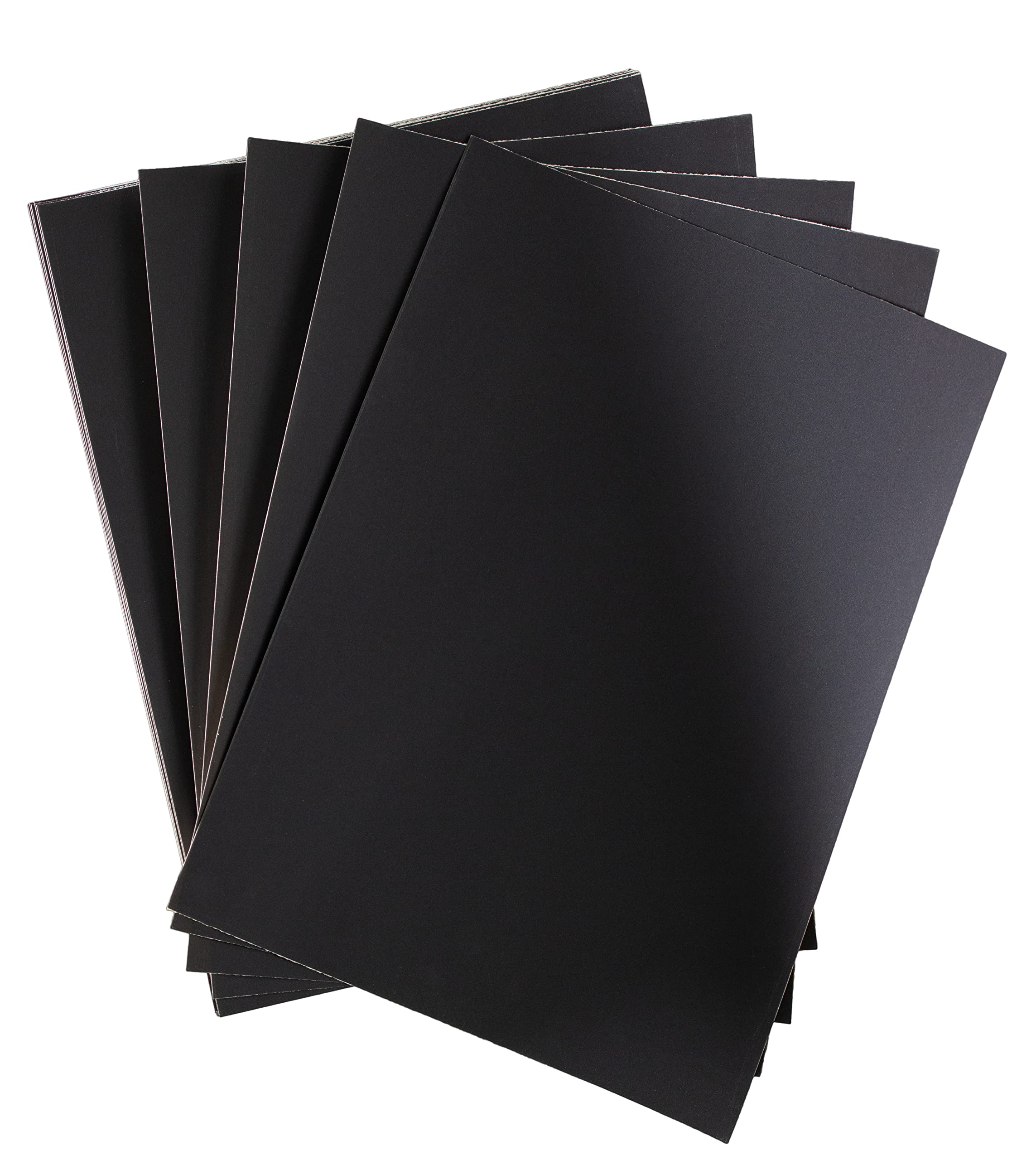 UART Feuilles de papier pastel foncé poncées pour pastel, crayon de couleur et fusain, lot d'essai, 5 grains, 15,2 x 27,9 cm