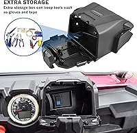 Vista 5 de SAUTVS Tablet Holder Phone Mount with Storage Box for Polaris RZR XP 1000/ XP 4 1000 2014-2018 Accessories, Electronic Device GPS Phone Holder