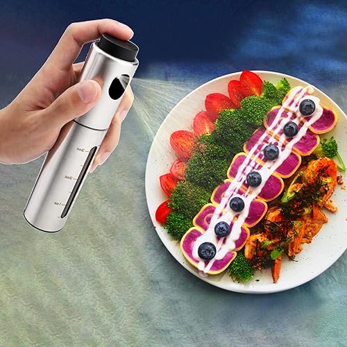 Miniatura 3 de Pulverizador de aceite para cocinar, espray de aceite de oliva, botella dispensadora de aceite de 3.4 fl oz para cocina, accesorios para freidoras