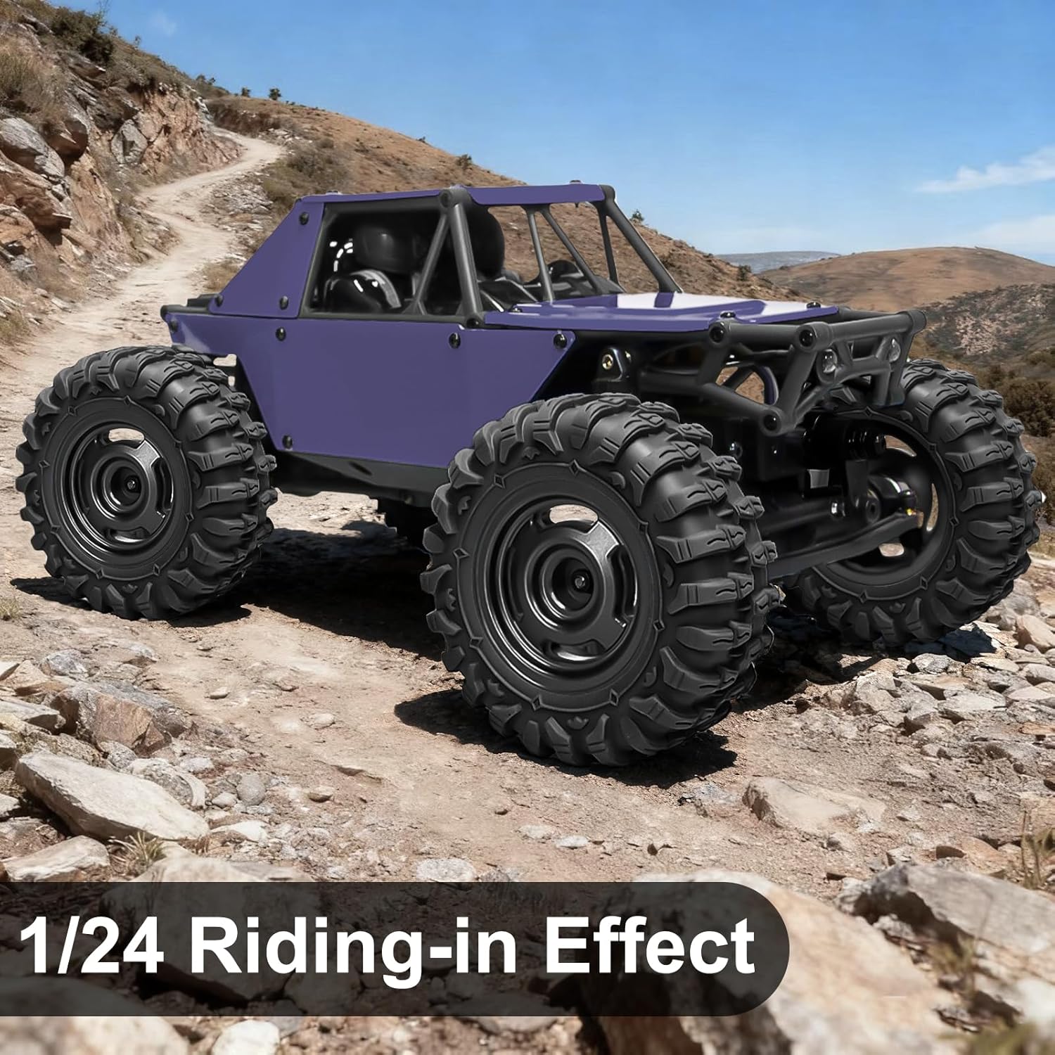 LRFHL 1.3" Beadlock Wheel Tires Aluminum 1.3 Crawler Tires Upgraded 1.45-inch Wheel for 1/18 TRX4M 1/24 SCX24 FCX24 RC Crawler Car Upgrade (4PCS)