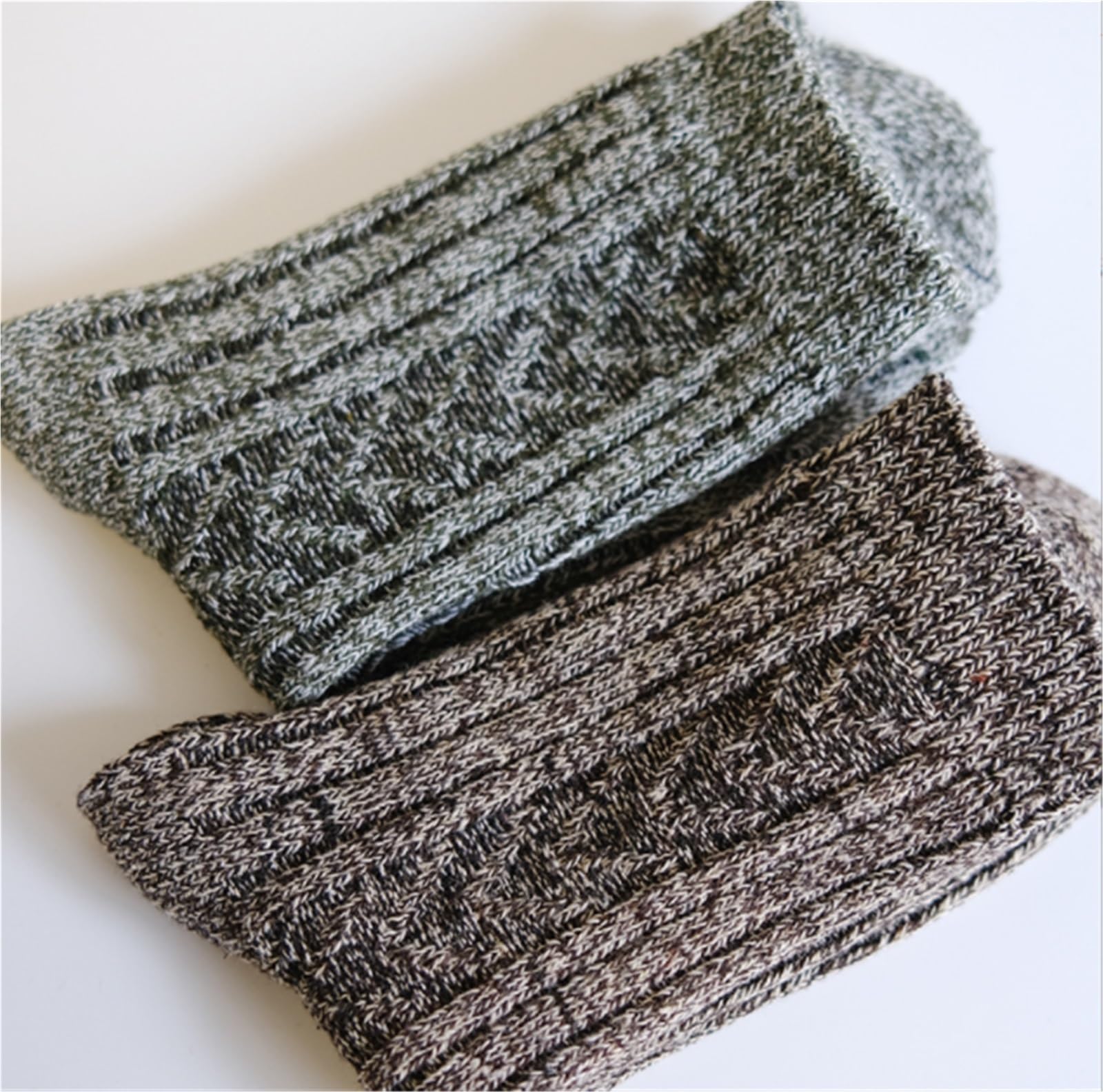 Wintersocken Bettsocken 5 Paar Socken, Weiche Wandersocken, Dicke Stricksocken, Bequeme Warme Mittelrohrsocken Warme Flauschige Socken