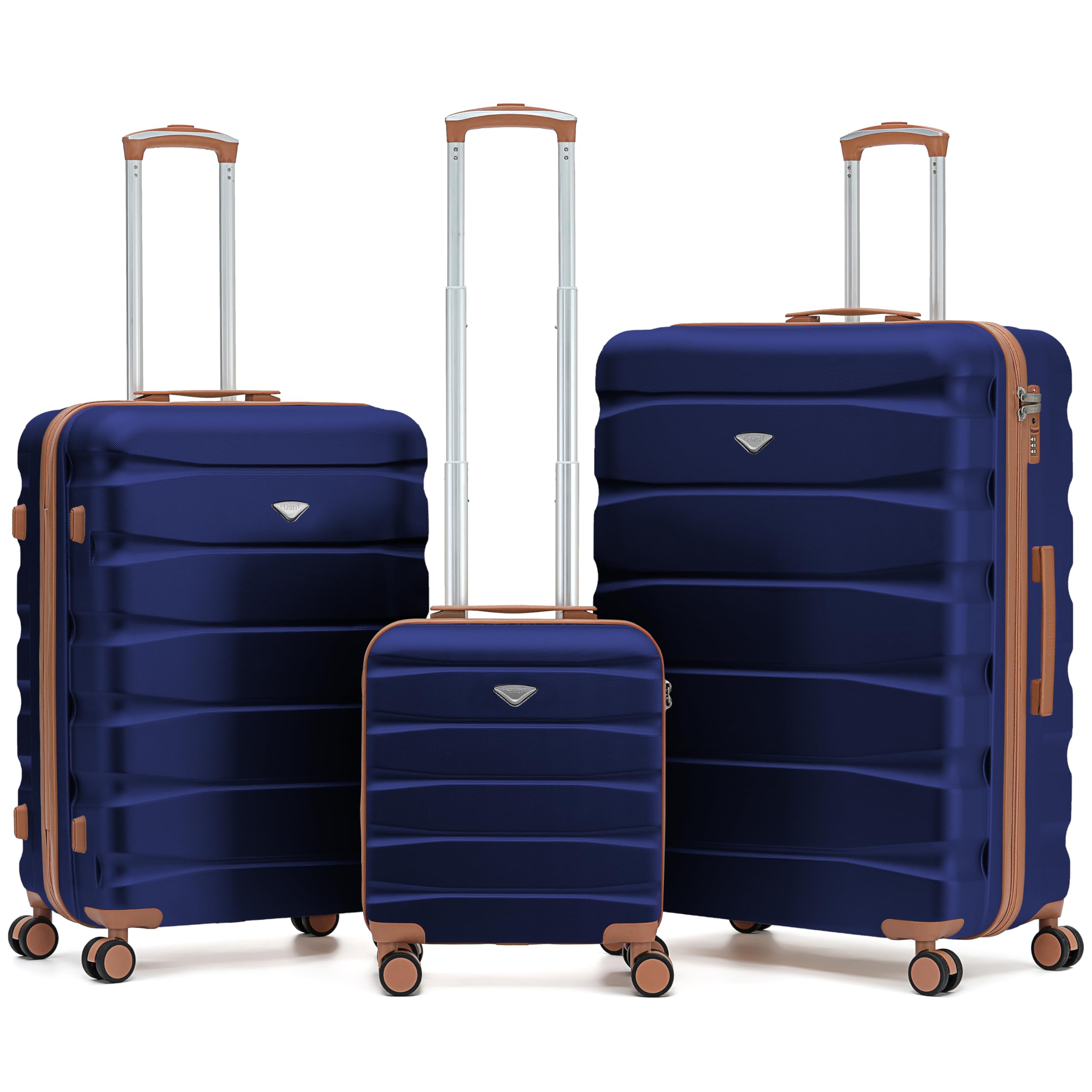 Flight Knight Underseat Cabin Suitcase 45x36x20cm | Free Hand Luggage for EasyJet & Wizz Air | Lightweight ABS Hard Shell with 8 Silent-Glide Spinner Wheels | Max Space Travel Bag — view 72